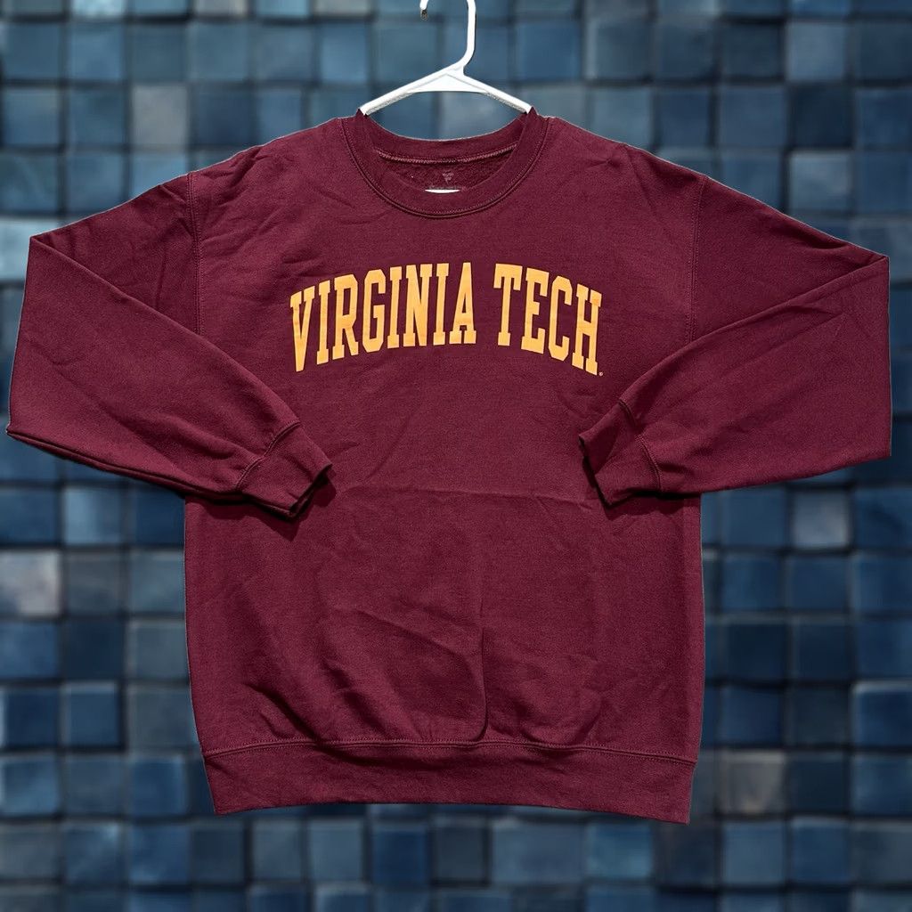Vintage Fanatics Virginia Tech Hokies Sweatshirt Mens Medium Red Crewneck Fleece NCAA Size US M / EU 48-50 / 2 - 1 Thumbnail