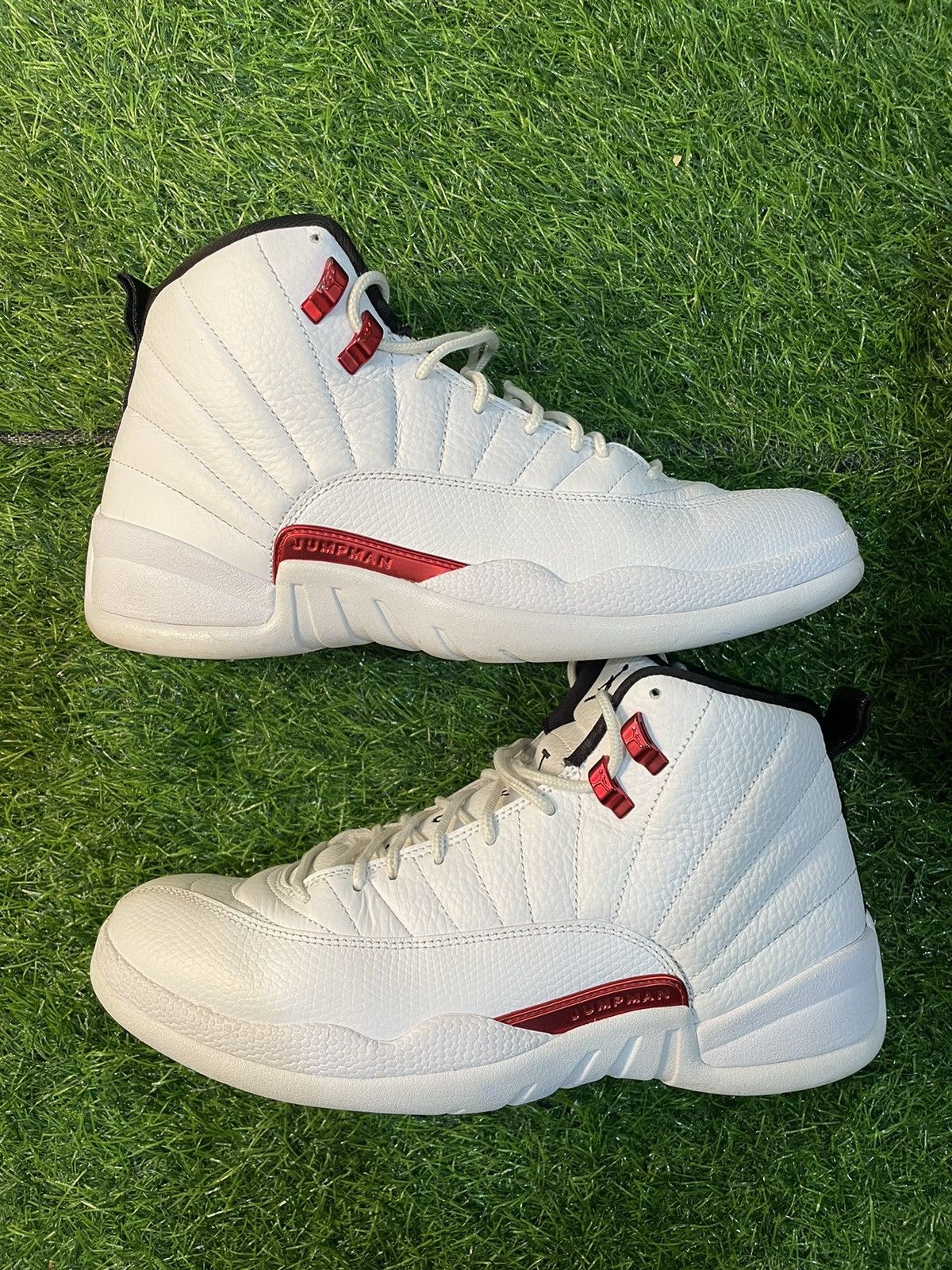 image of Jordan Brand 12 Twist Shoes in White, Men's (Size 11)