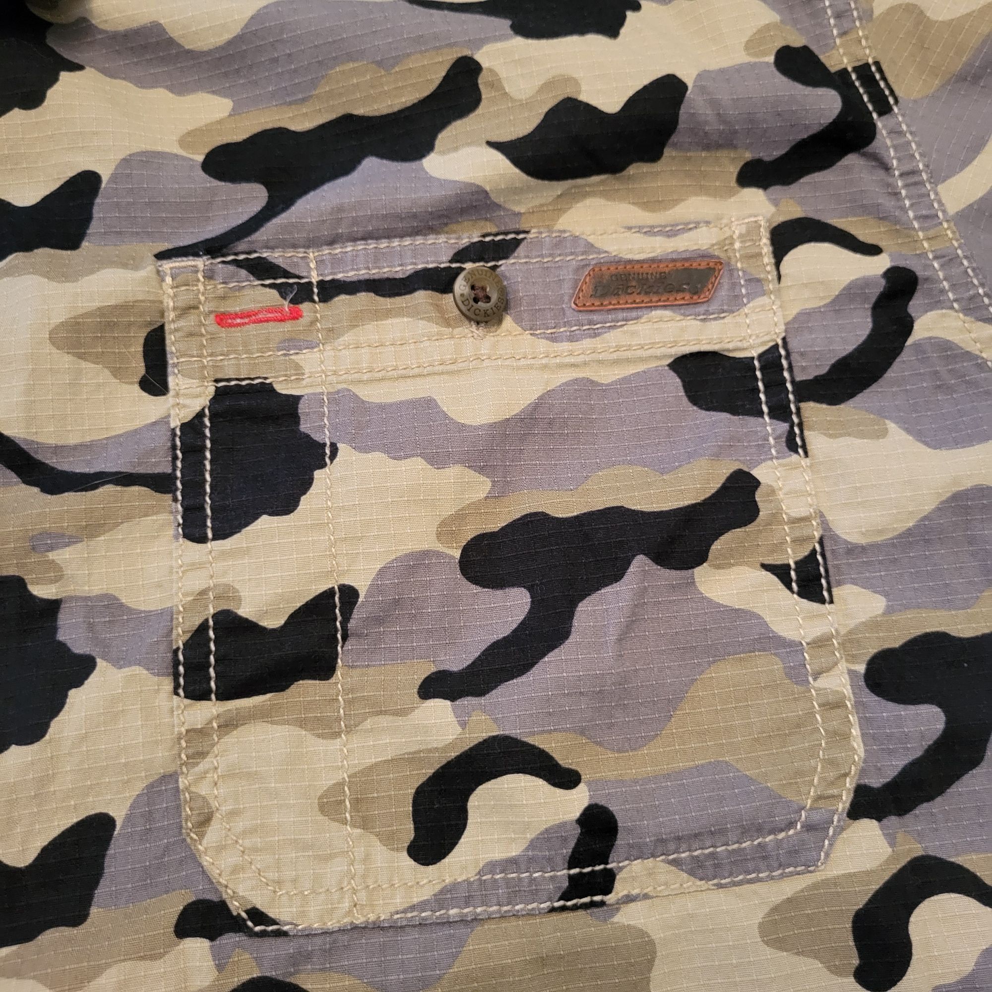 Dickies Dickies Camo Short Sleeve Button Front Shirt 3XL Work Chores Size US XXL / EU 58 / 5 - 6 Thumbnail
