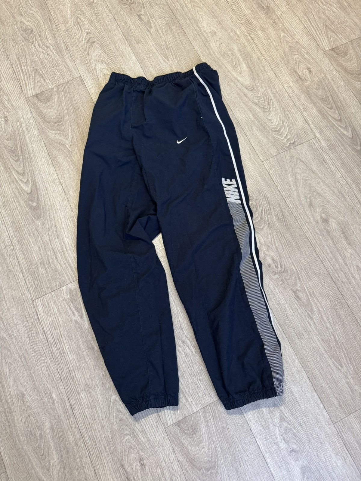 Nike 🔷Vintage Nike Nylon Drill Y2K Track Pants 2000s🔷 Size US 34 / EU 50 - 1 Thumbnail