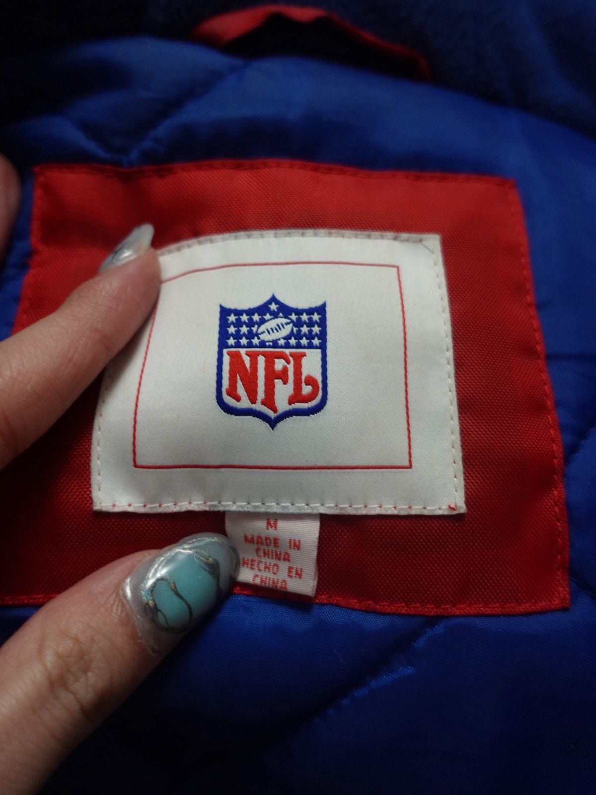 NFL NFL New York Giants G-III Hooded Puffer Jacket Medium Size US M / EU 48-50 / 2 - 3 Thumbnail