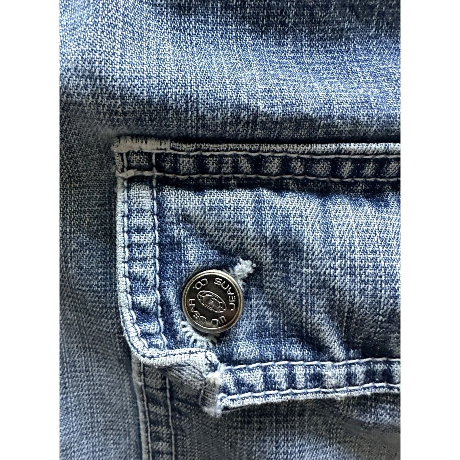 Vintage VINTAGE Wu Wear Jeans Wu Tang Hip Hop Baggy Cargo Denim 90s 30x32 Men Blue Baggy 5-Pocket Size US 30 / EU 46 - 3 Thumbnail