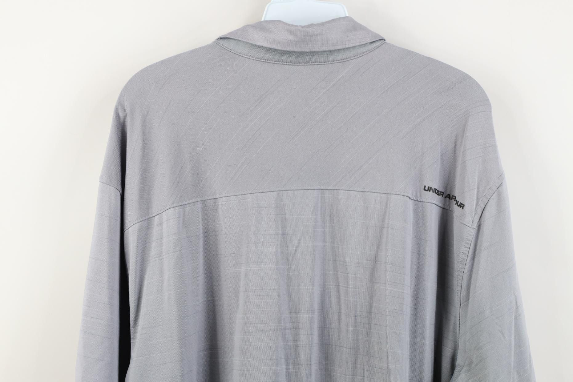 Under Armour Under Armour Chambray Tech Knit Performance Golf Polo Shirt Size US XL / EU 56 / 4 - 14 Thumbnail