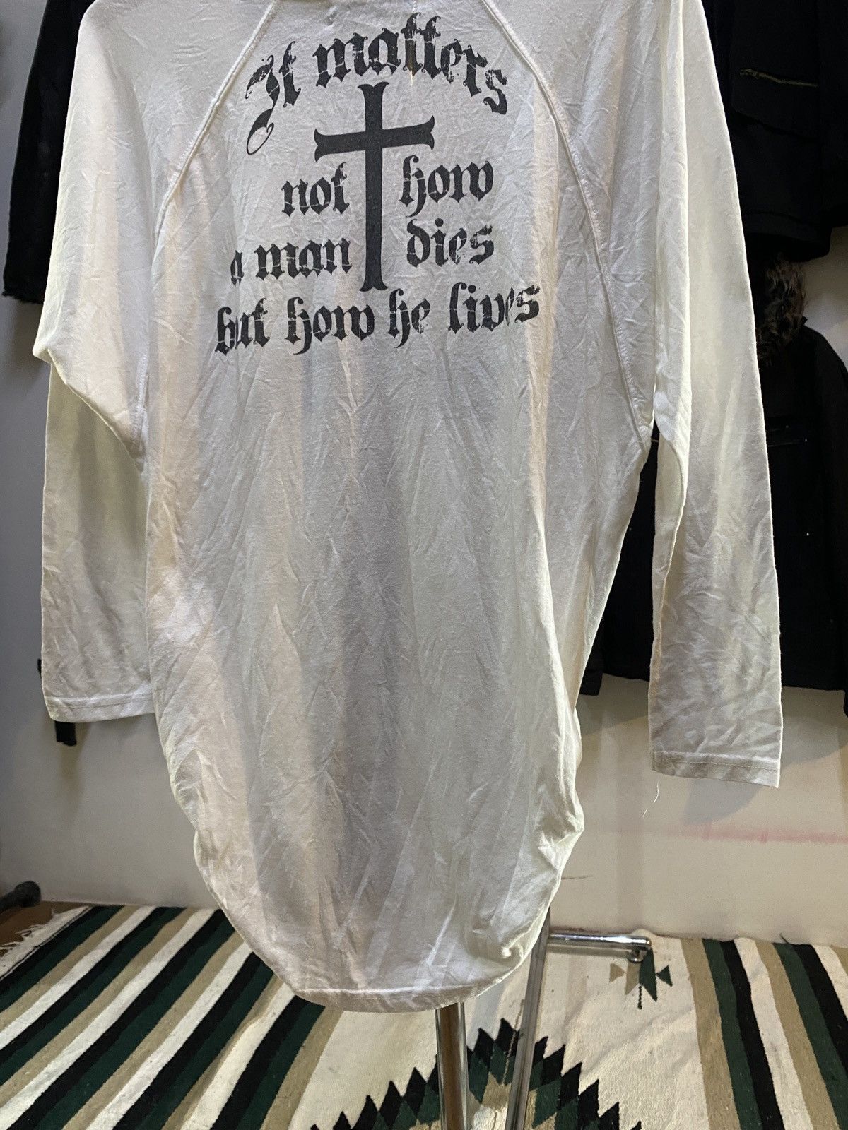 Japanese Brand Knick Knack Poem Cross Long Slevee Tee Shirt Size US M / EU 48-50 / 2 - 10 Thumbnail