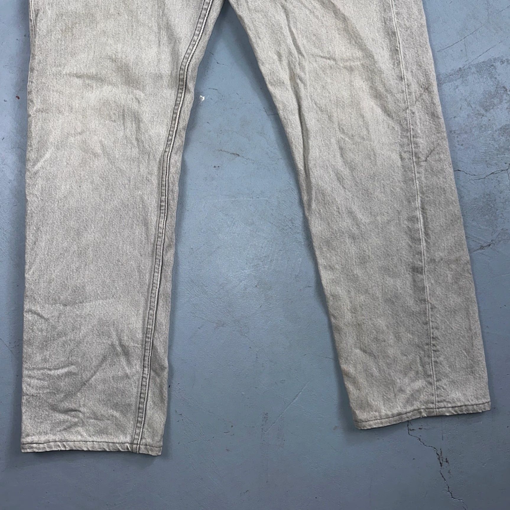 Levi's Levis 501 Vintage 90s USA Gray Light Wash Jeans 36x32 Classic Straight Mens Regular Denim Cotton Size US 36 / EU 52 - 3 Thumbnail