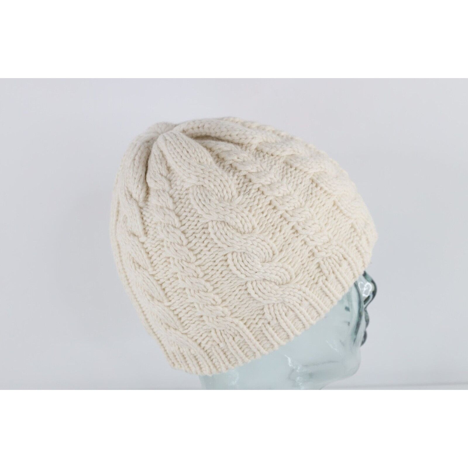 The North Face The North Face Spell OutWool Chunky Cable Knit Beanie Hat Size ONE SIZE - 6 Thumbnail