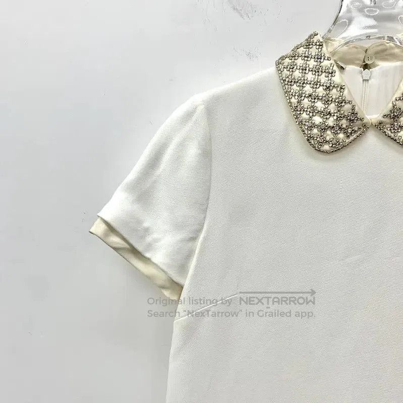 Miu Miu Miu Miu White Short Sleeve Dress . Size S / US 4 / IT 40 - 3 Thumbnail