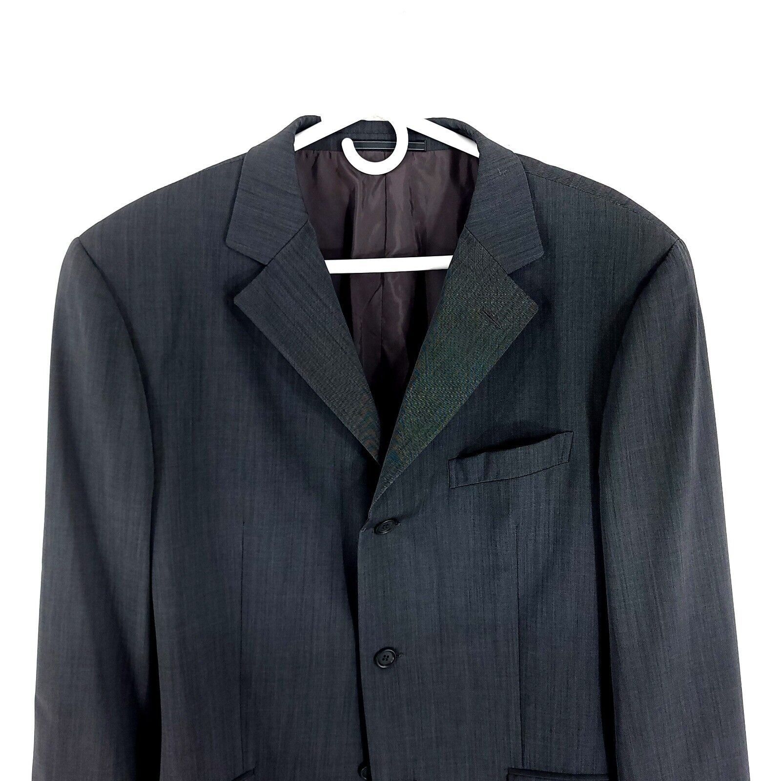 Ermenegildo Zegna DAMAGED Ermenigildo Zegna Soft Wool 3 Button Blazer 42R Gray Size 42R - 1 Thumbnail