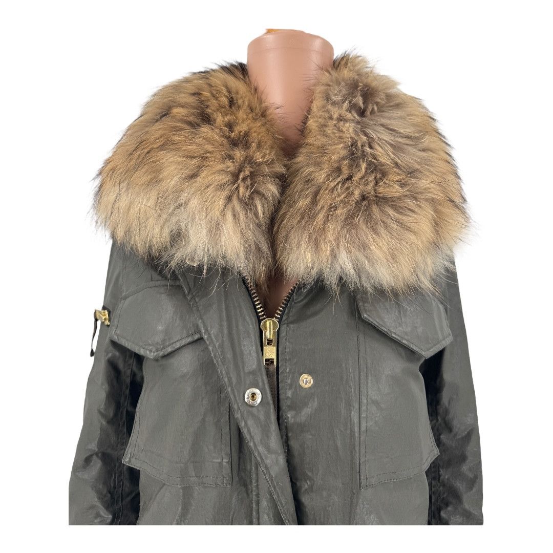 SAM. SAM Army Parka Kate Fur Jacket Khaki Green S Size S / US 4 / IT 40 - 3 Thumbnail