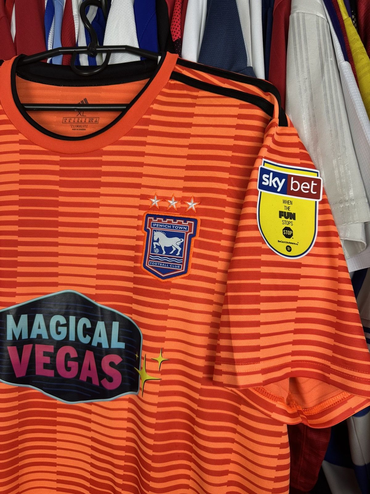 Adidas IPSWICH TOWN MATCH WORN JERSEY 2018 2019 ADIDAS NATHAN #15 Size US XL / EU 56 / 4 - 4 Thumbnail