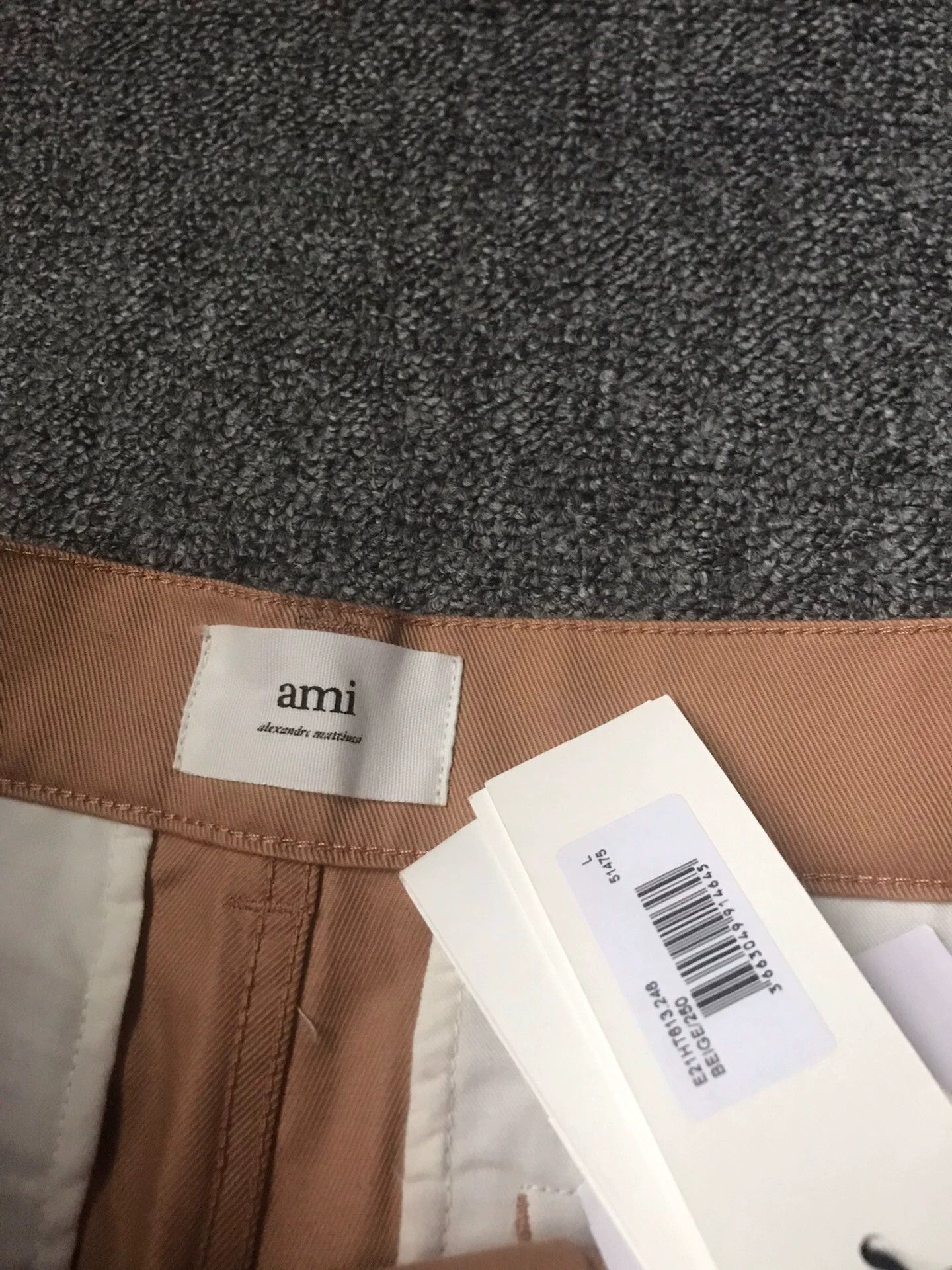 AMI Ami New L Cotton Cargo Pants Drawstring Cuffs Size US 34 / EU 50 - 5 Thumbnail