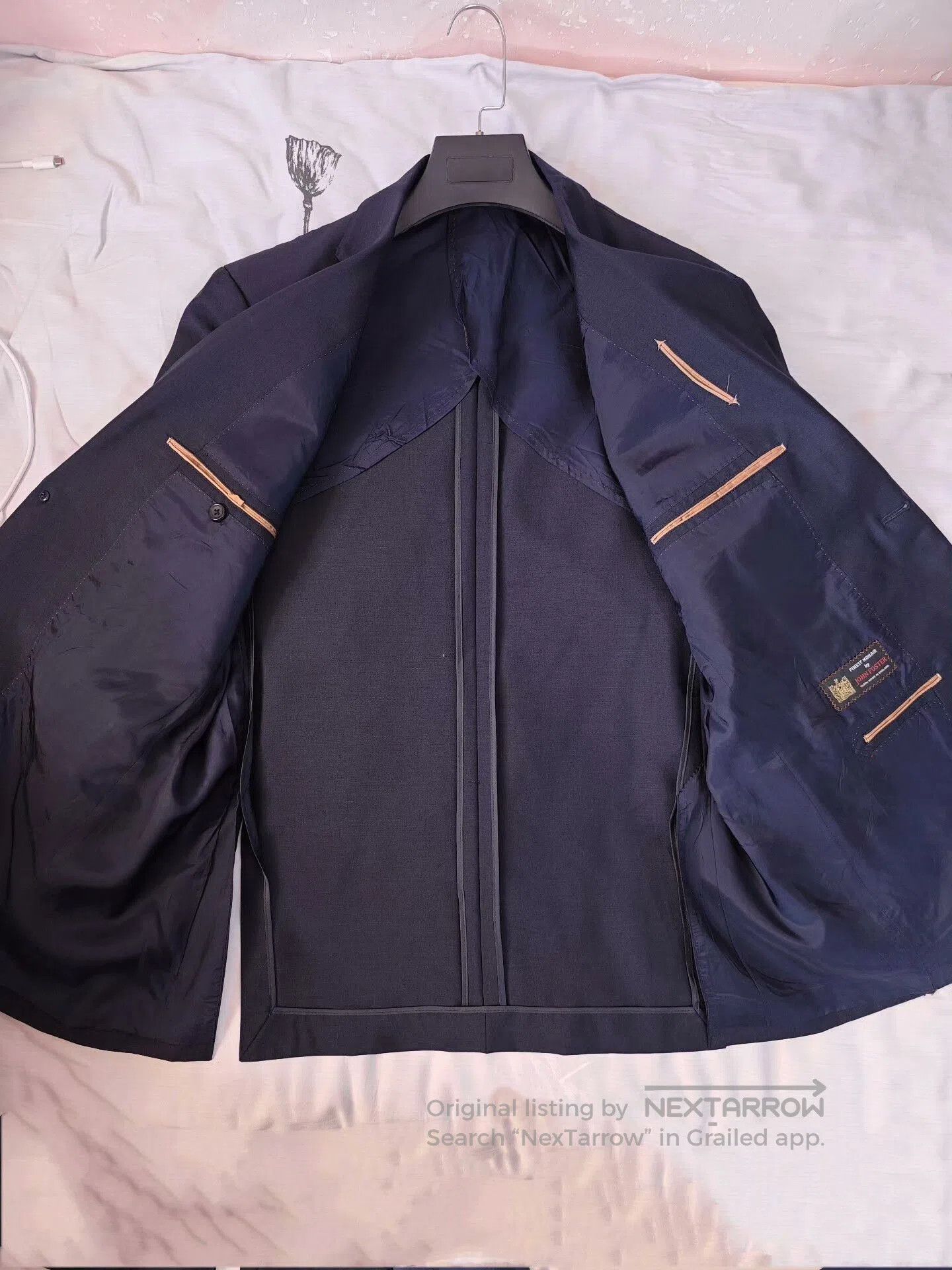 Japanese Brand Navy Wool Blend Blazer. Size US L / EU 52-54 / 3 - 6 Thumbnail