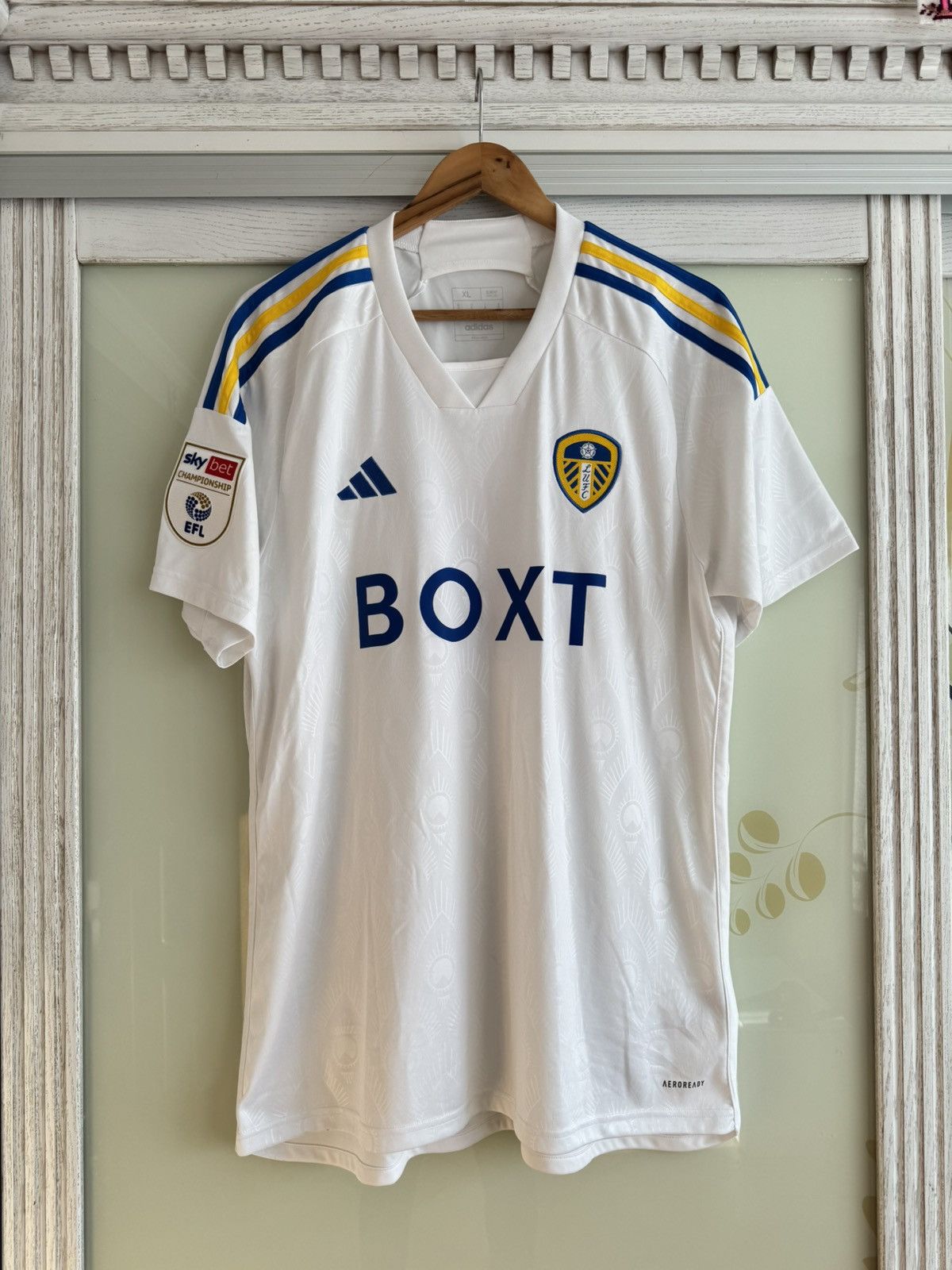 Adidas Ethan Ampadu Leeds United 2022-2023 Home Soccer Jersey Kit Size US XL / EU 56 / 4 - 2 Thumbnail