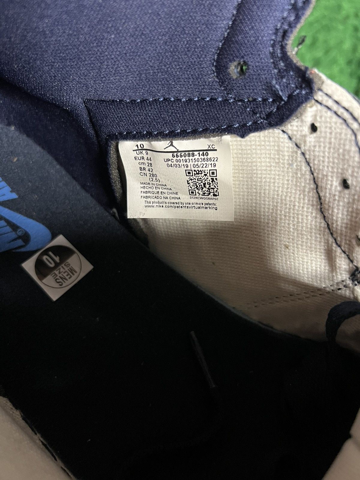 Nike Jordan 1 High Obsidian Size US 10 / EU 43 - 6 Thumbnail