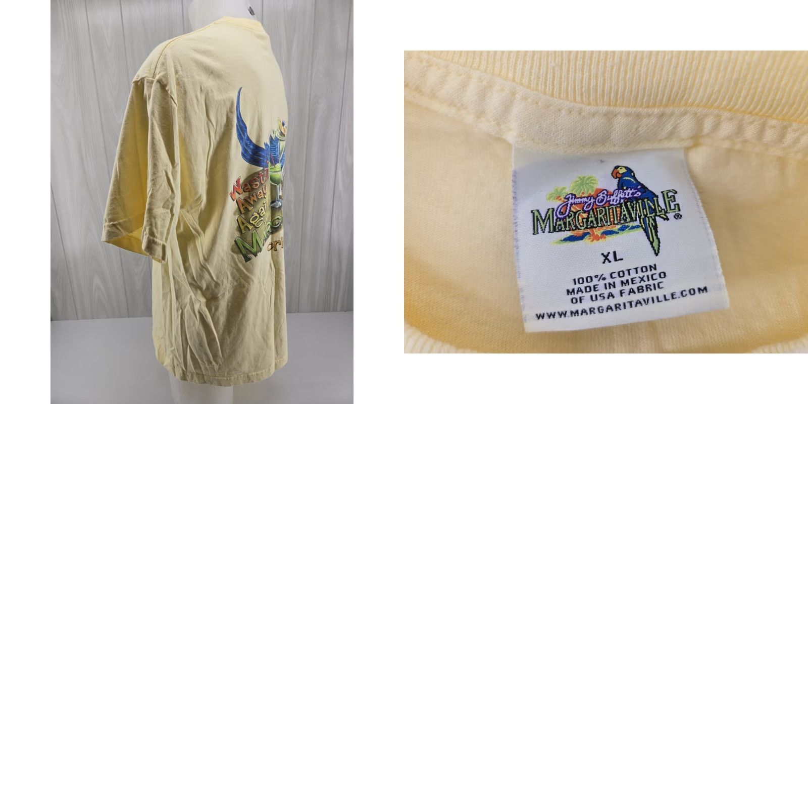 Vintage VINTAGE Margaritaville Shirt Mens XL Yellow Jimmy Buffett Orlando 2006 Size US XL / EU 56 / 4 - 9 Thumbnail