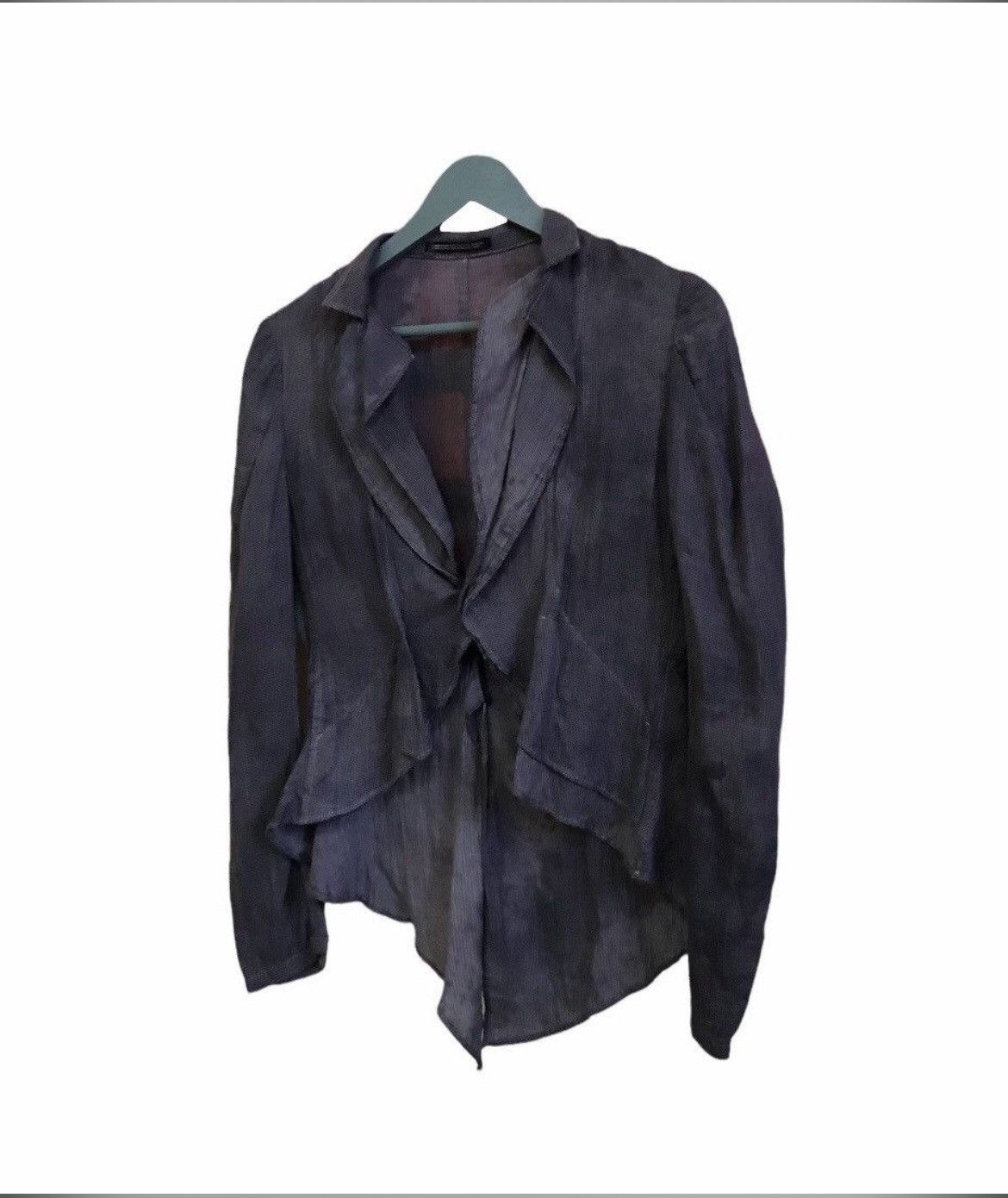 Yohji Yamamoto Yohji Yamamoto + Noir Symmetrical Plaid Blazer Jacket Size S / US 4 / IT 40 - 2 Thumbnail