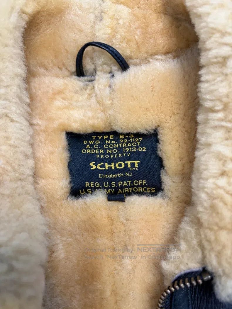 Schott Schott B-3 leather jacket Size US M / EU 48-50 / 2 - 2 Thumbnail