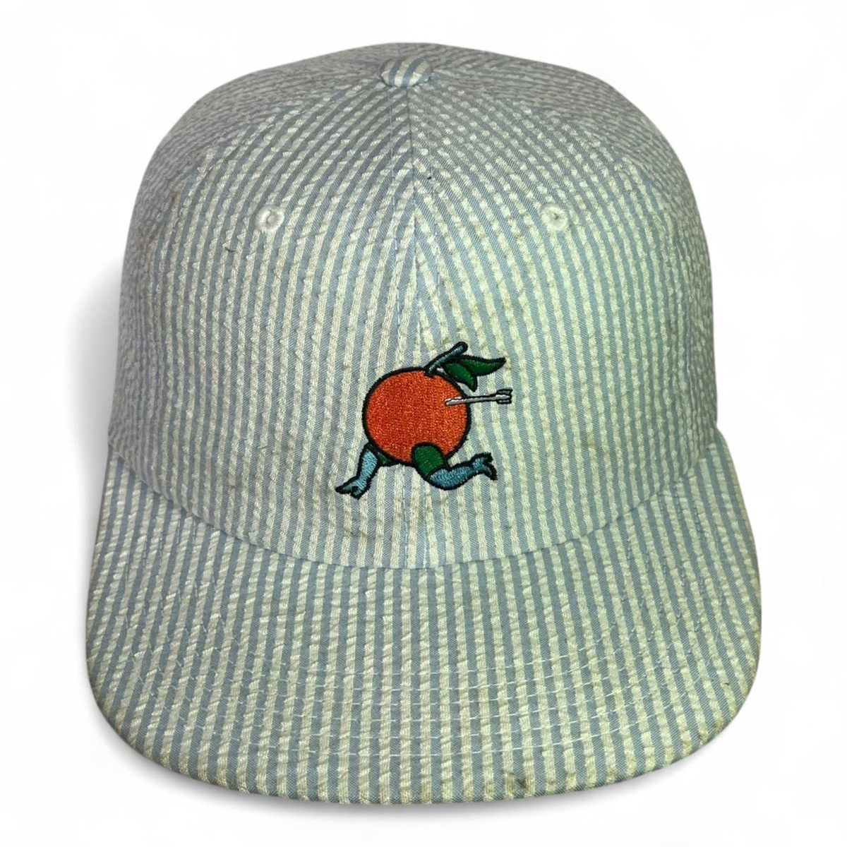 By Parra parra 6 panel unconstructed hat orange seersucker blue Size ONE SIZE - 3 Thumbnail