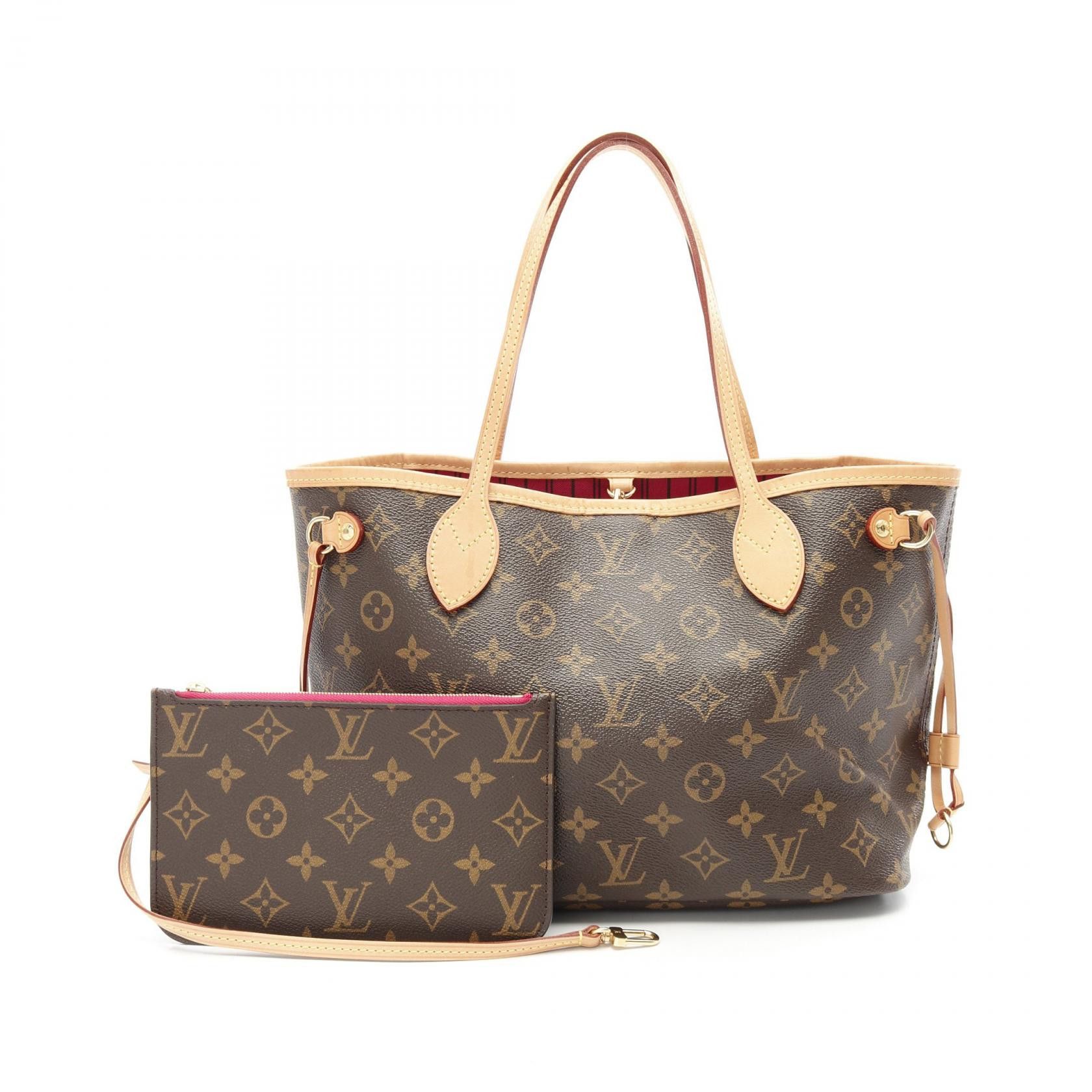 Louis Vuitton Louis Vuitton Louis Vuitton Neverfull PM Monogram Coated Canvas Tote Bag Canvas Tote Bag M41245 Size ONE SIZE - 1 Thumbnail