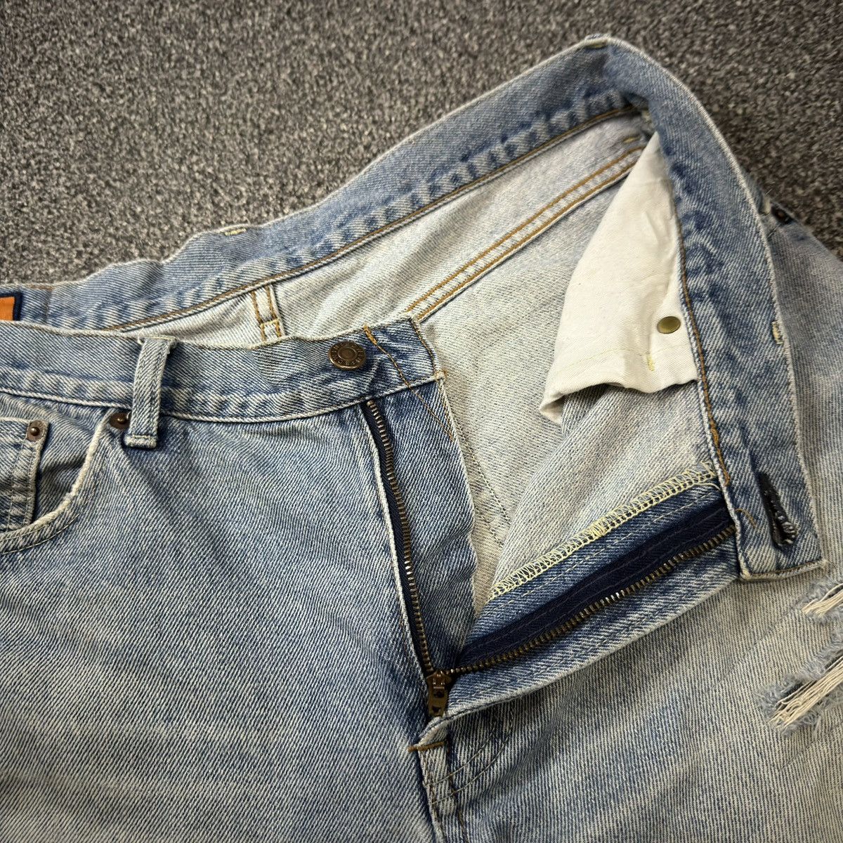 Japanese Brand Vintage Japanese Edwin 505xx Selvedge Thrashed Faded Jean Size US 34 / EU 50 - 13 Thumbnail