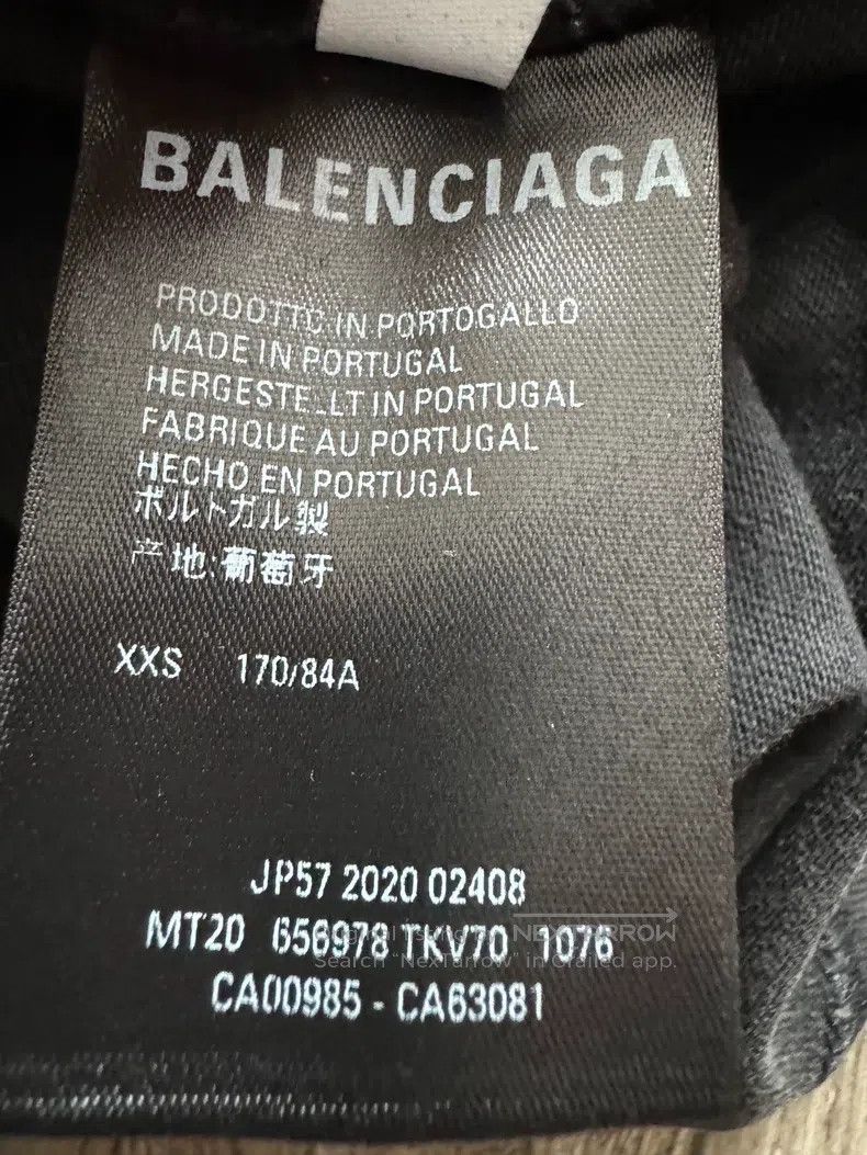 Balenciaga Balenciaga Distressed Flame Short Sleeve Size US XXS / EU 40 - 5 Thumbnail