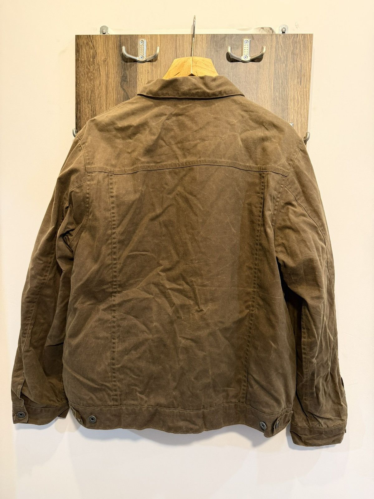 Flint And Tinder Flint and Tinder Waxed Trucker Jacket Made In USA Size US XL / EU 56 / 4 - 2 Thumbnail