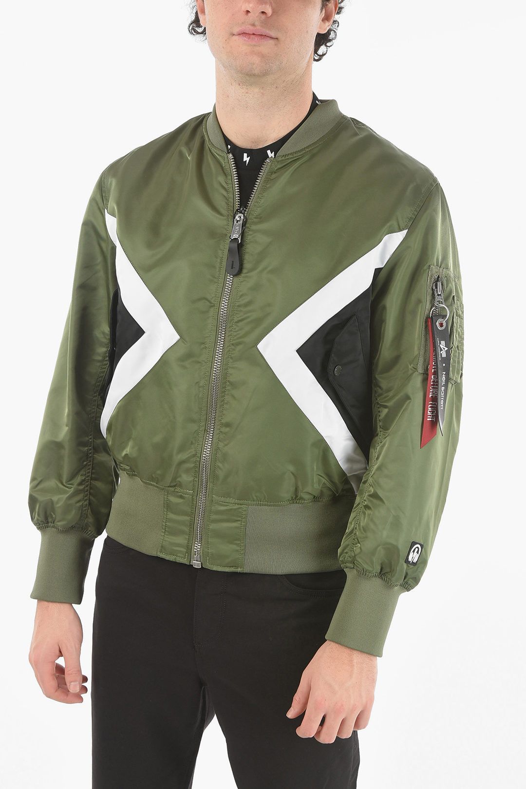 image of Neil Barrett Og1Mm1223 Jacket In Green, Men's (Size Small)