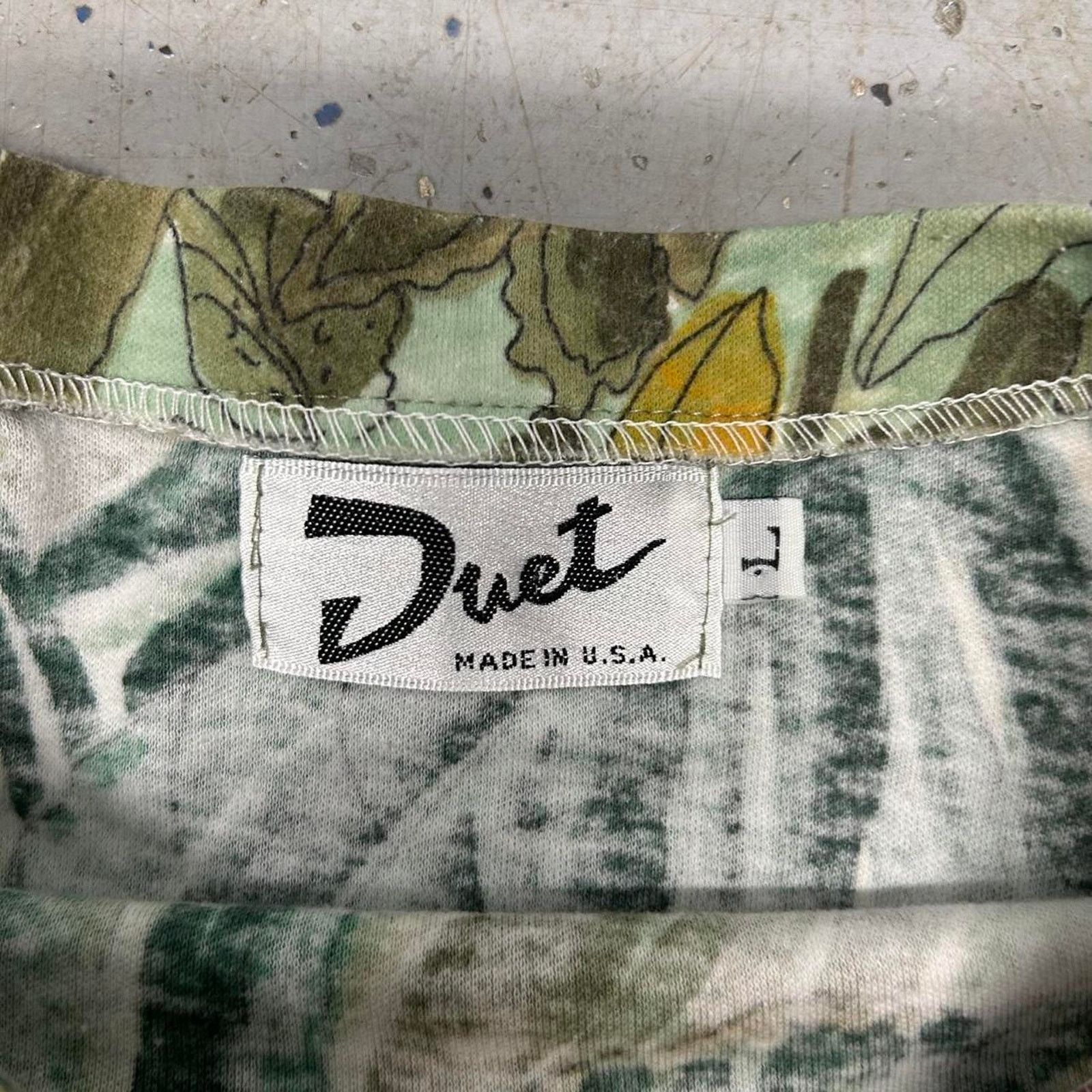 Other Green and multi-coloured vintage 80s Hawaiian floral aop tee Size L / US 10 / IT 46 - 3 Thumbnail