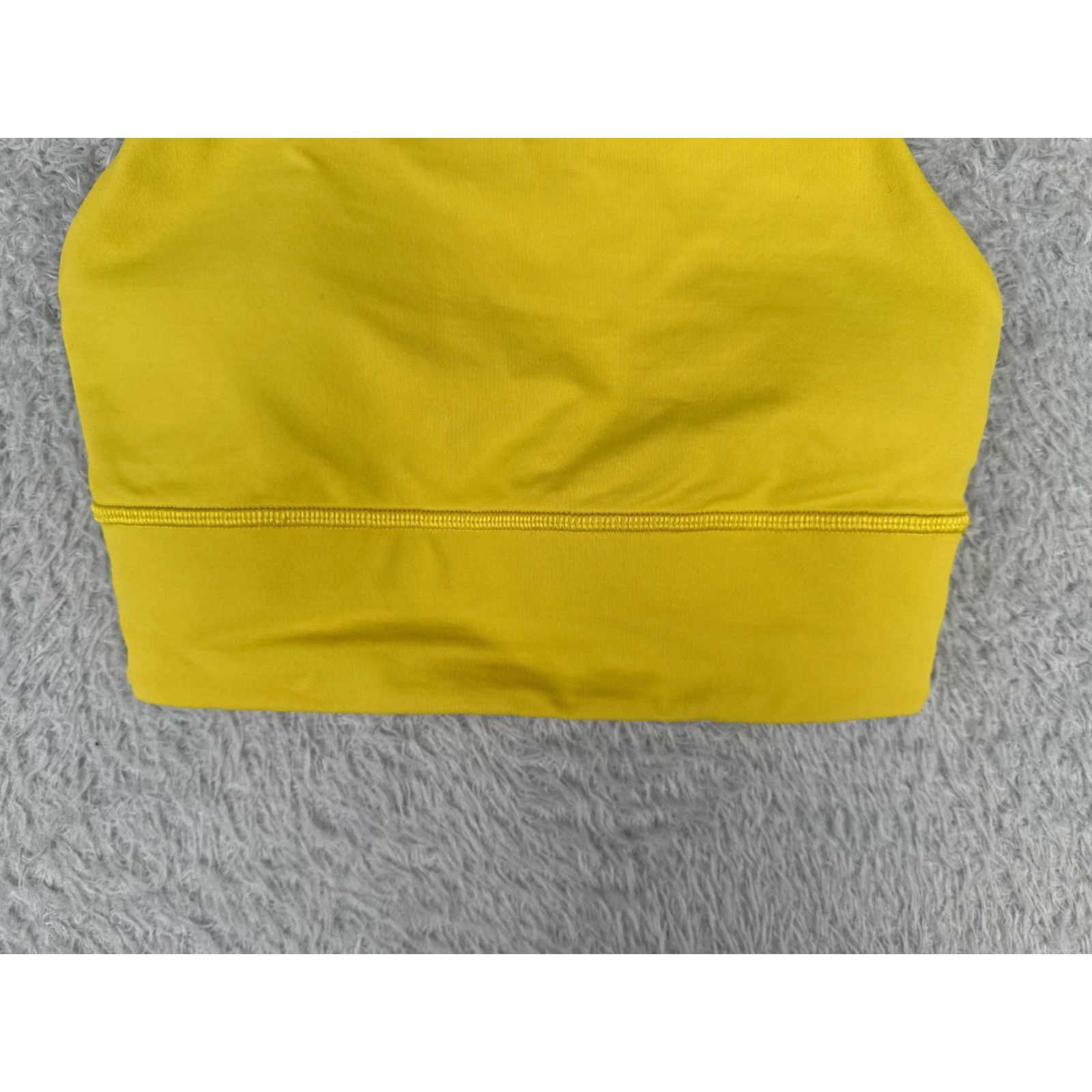 Lululemon Lululemon Bra Women 2 Yellow Energy High-Neck Longline Medium Support B D Size ONE SIZE - 5 Thumbnail