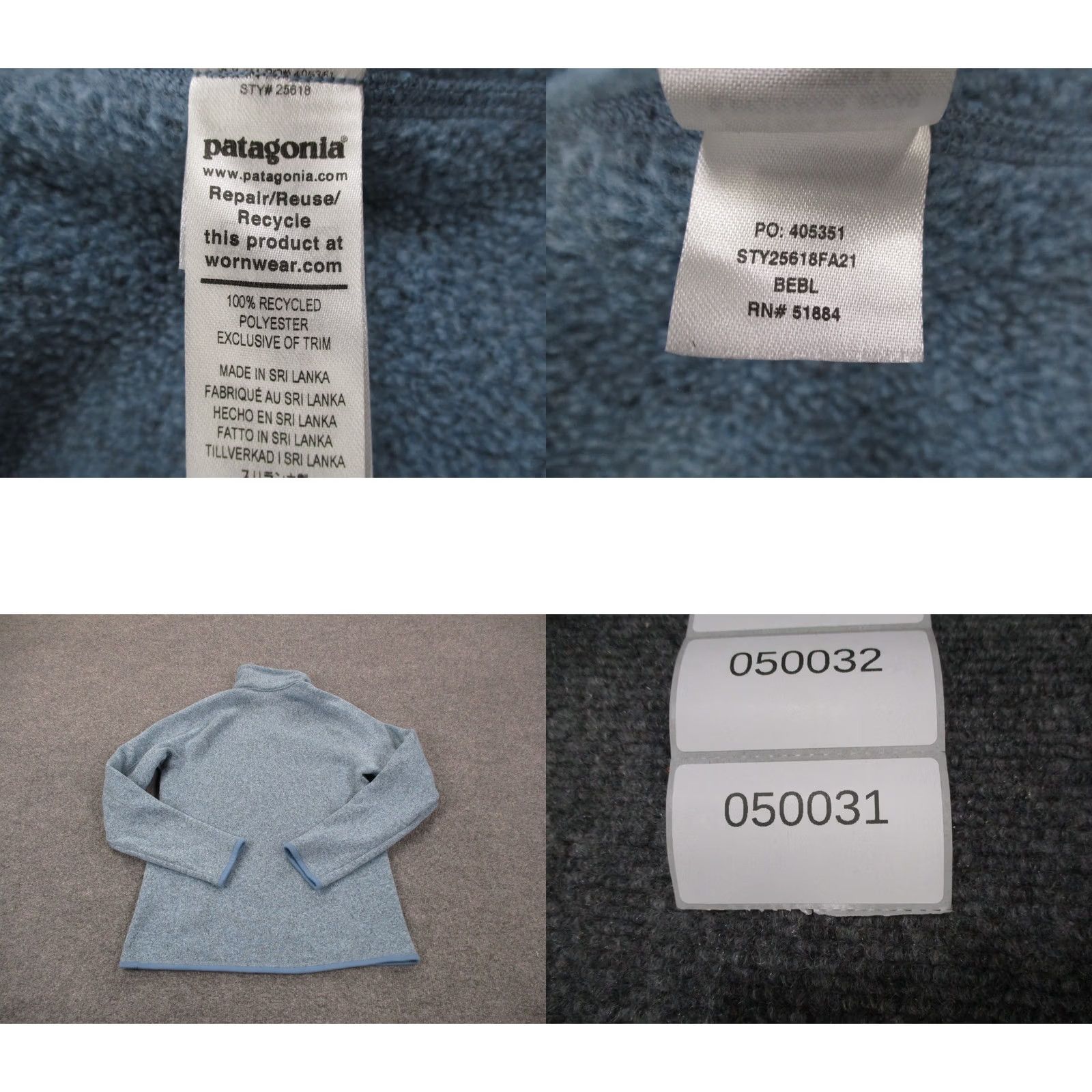 Patagonia Patagonia Jacket Women M Blue Better Sweater Fleece Outdoor Hiking Windbreaker 25618 Size M / US 6-8 / IT 42-44 - 8 Thumbnail