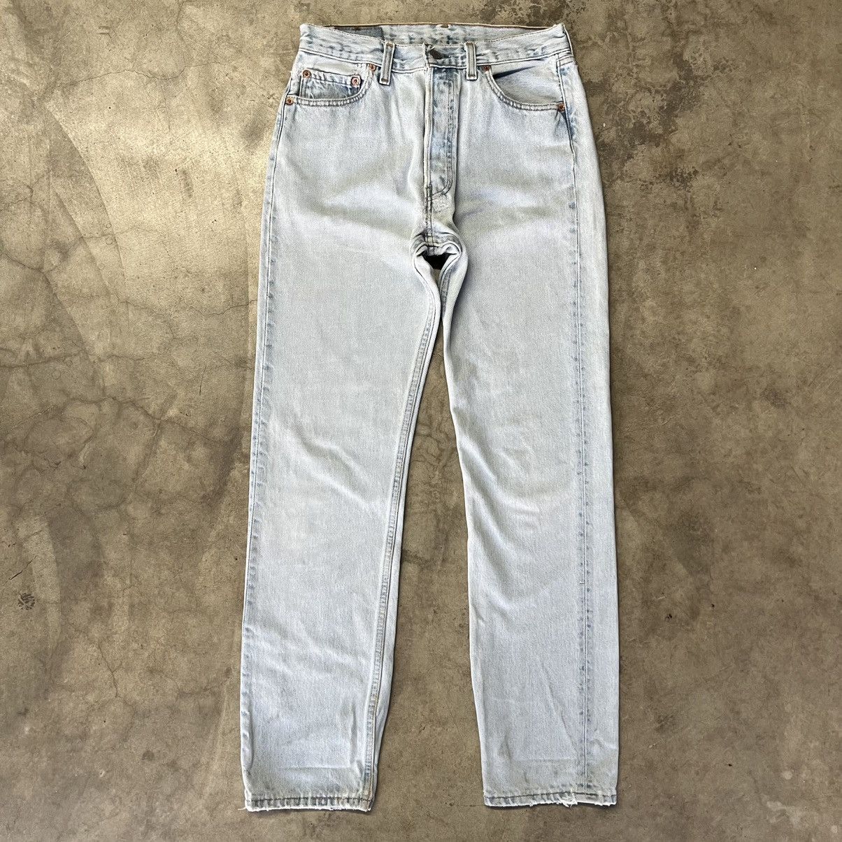 Levi's × Levi's Vintage Clothing × Vintage Vintage 90’s Levi’s 501 🇺🇸 Straight-Leg Women’s Denim Jeans Size 29" - 6 Thumbnail