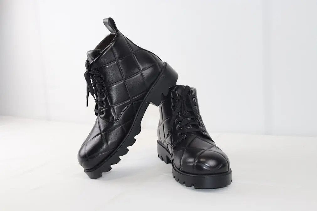 Bottega Veneta o1rshd1 Q:2 / Quilted Strut Boots in Black Size US 11 / EU 44 - 7 Thumbnail