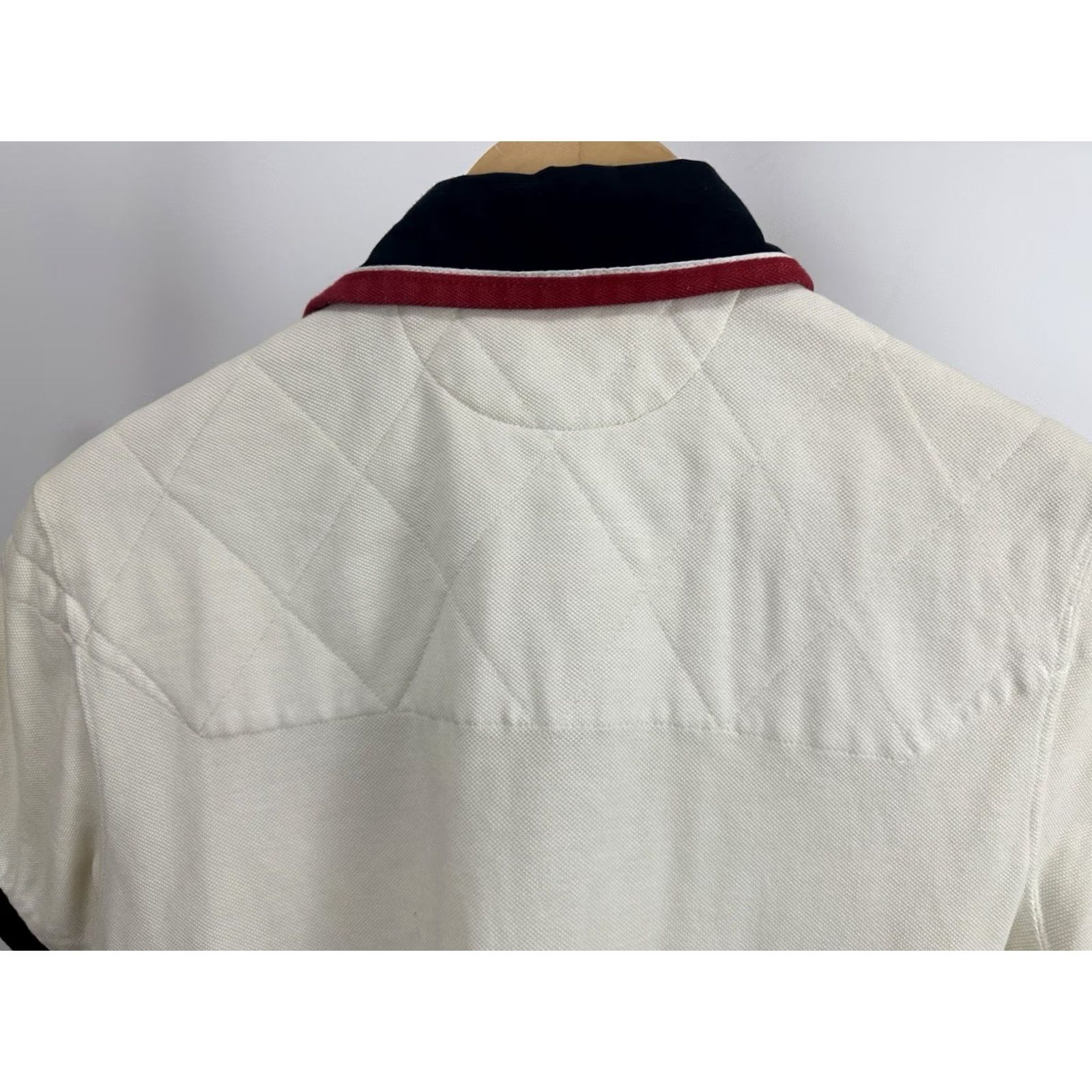 Polo Ralph Lauren VTG 90s Polo Ralph Lauren Crest Moritz Switzerland Padded Shoulder Rugby Shirt S Men White Polo Ralph Lauren Shirt Rugby Moritz St Moritz 90s Mens S Size US S / EU 44-46 / 1 - 6 Thumbnail