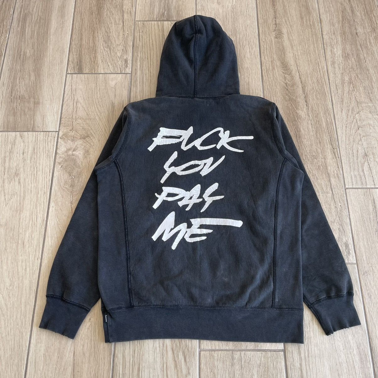 Futura × Supreme FW11 Fuck You Pay Me Hoodie | Grailed