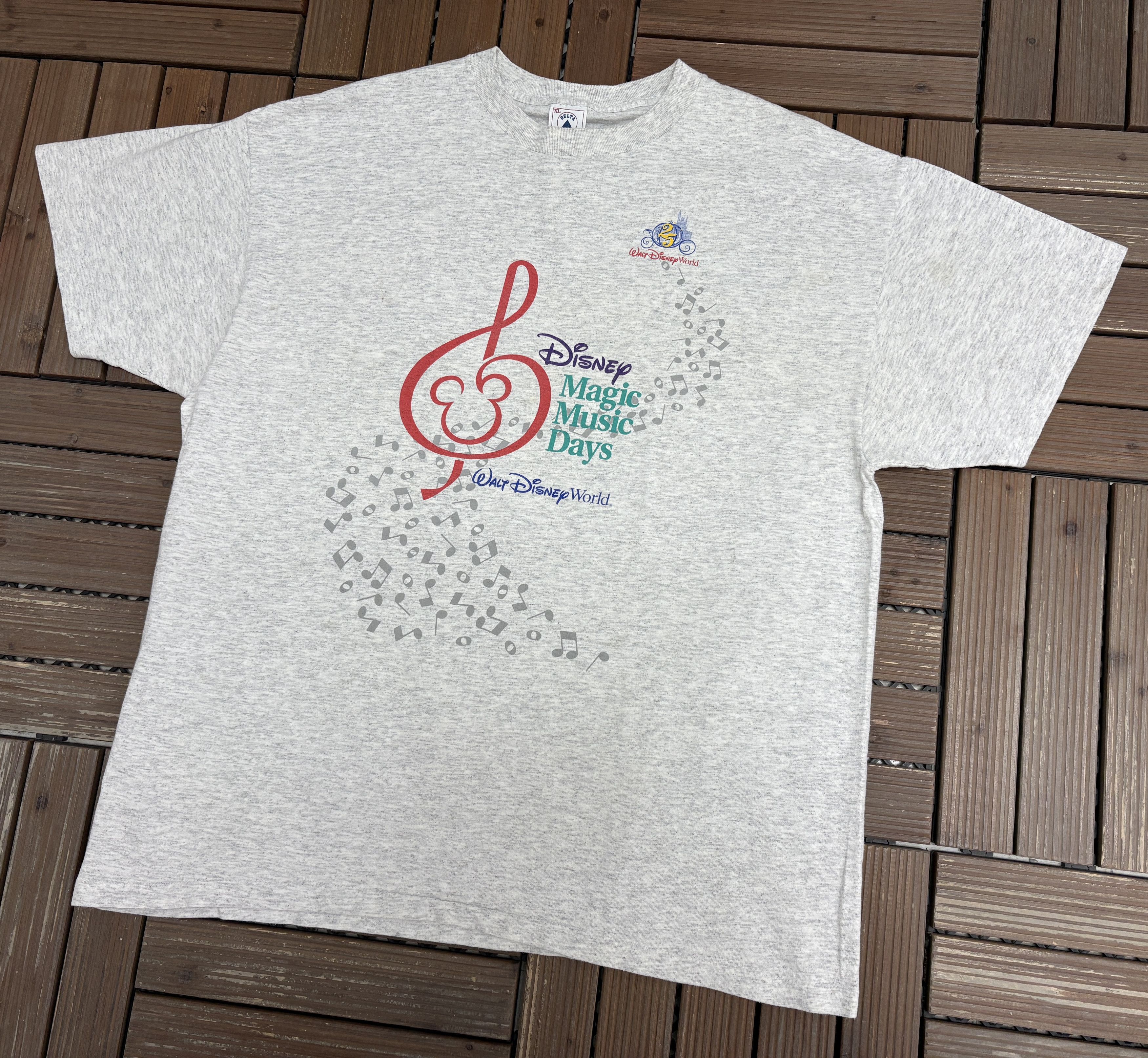 Vintage Disney Magic Music Days Vintage Grey T-Shirt Tee Size US XL / EU 56 / 4 - 3 Thumbnail