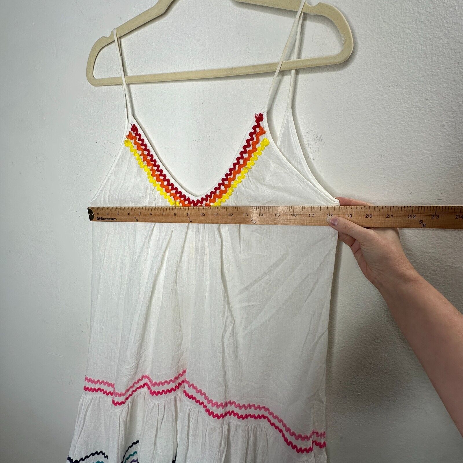 Other 9 Seed St Tropez Rainbow Trim VNeck Mini Pleats Sun Dress OS Size ONE SIZE - 9 Thumbnail