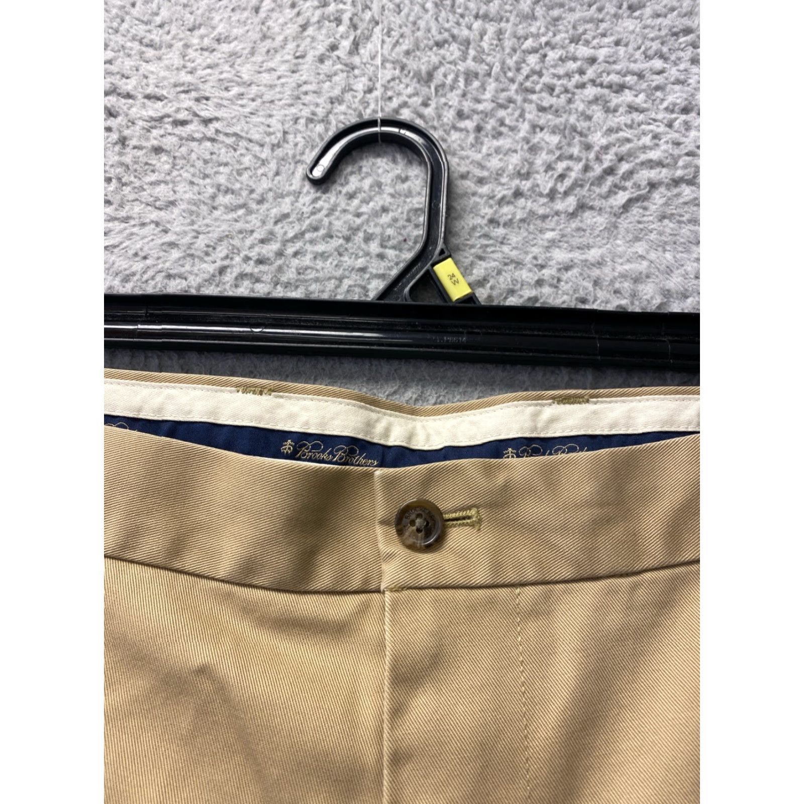 Brooks Brothers BROOKS BROTHERS Mens Clark Fit Cotton Chino Pants 42X30 Khaki Dark Ginger /154-4 Regular Mens Size US 42 / EU 58 - 2 Thumbnail