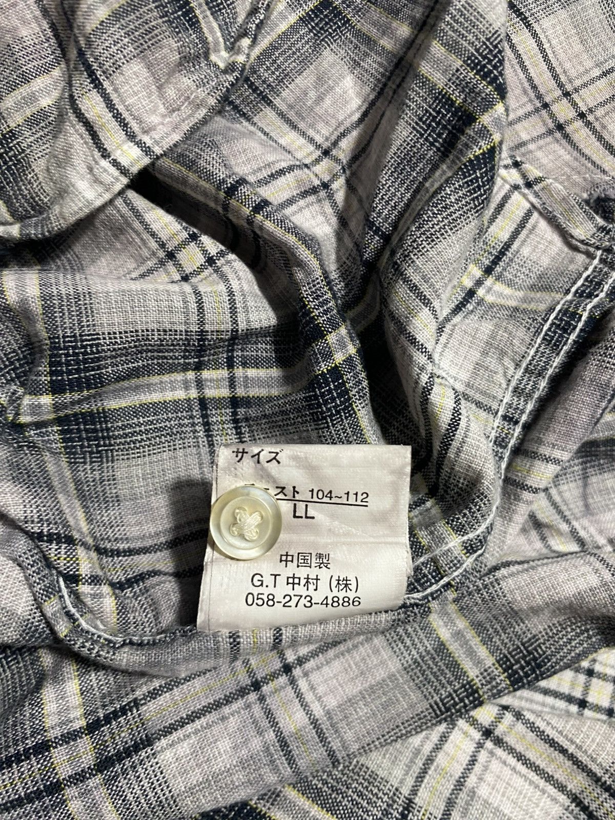 In The Attic IN THE ATTIC HOMME PLAID DYED WITH BUCKLED LOCK BUTTON UP Size US L / EU 52-54 / 3 - 10 Thumbnail