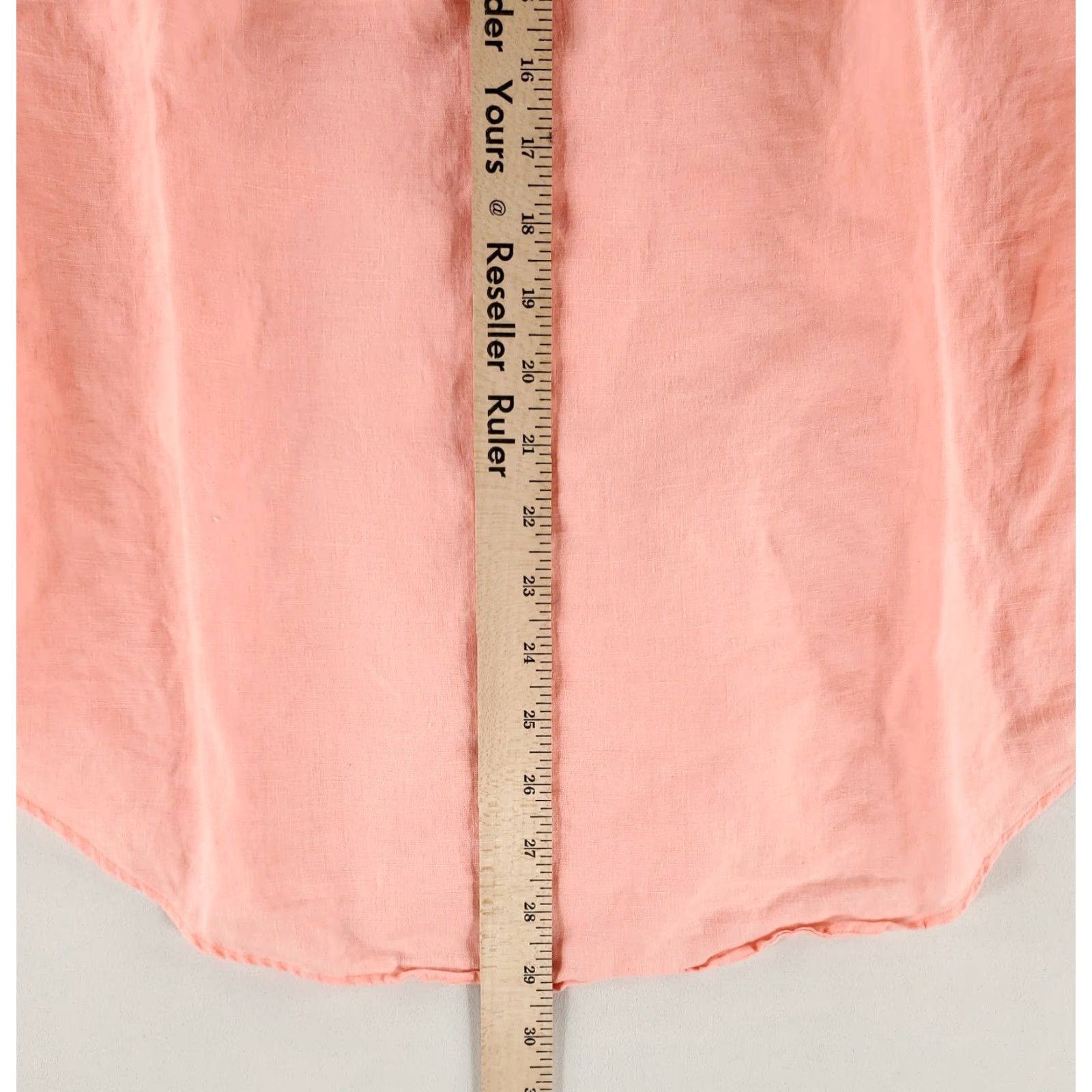 Ralph Lauren Ralph Lauren Shirt Mens S Pink Linen 100% Button-Down Short Sleeve Salmon Size US S / EU 44-46 / 1 - 5 Thumbnail