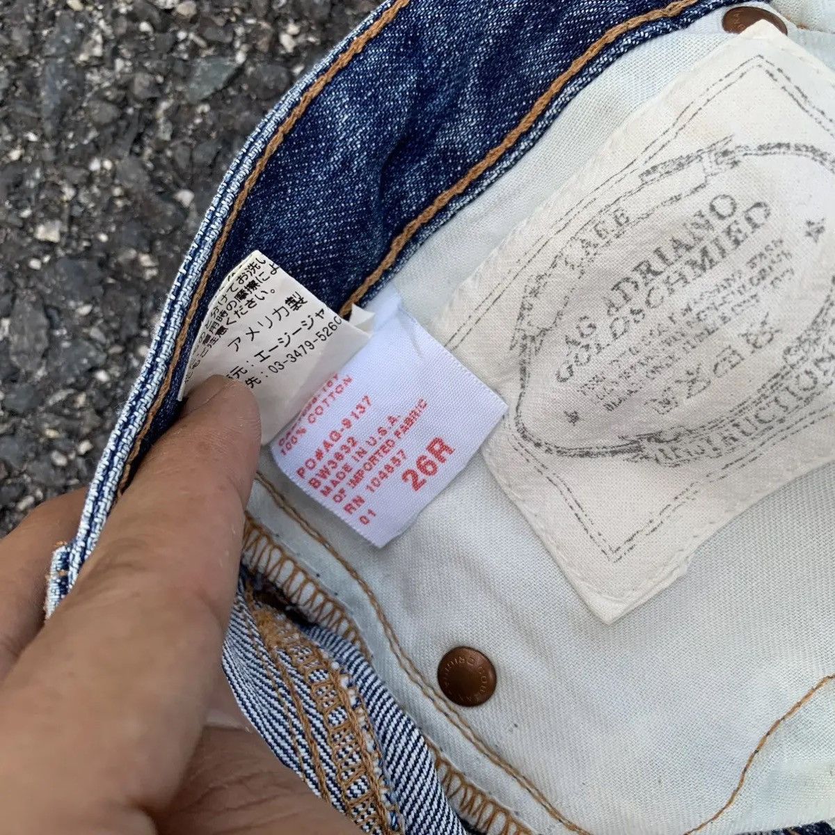 AG Adriano Goldschmied Adriano Goldschmied Jeans 29x30 Distressed Denim Faded Pants Size US 29 - 10 Thumbnail