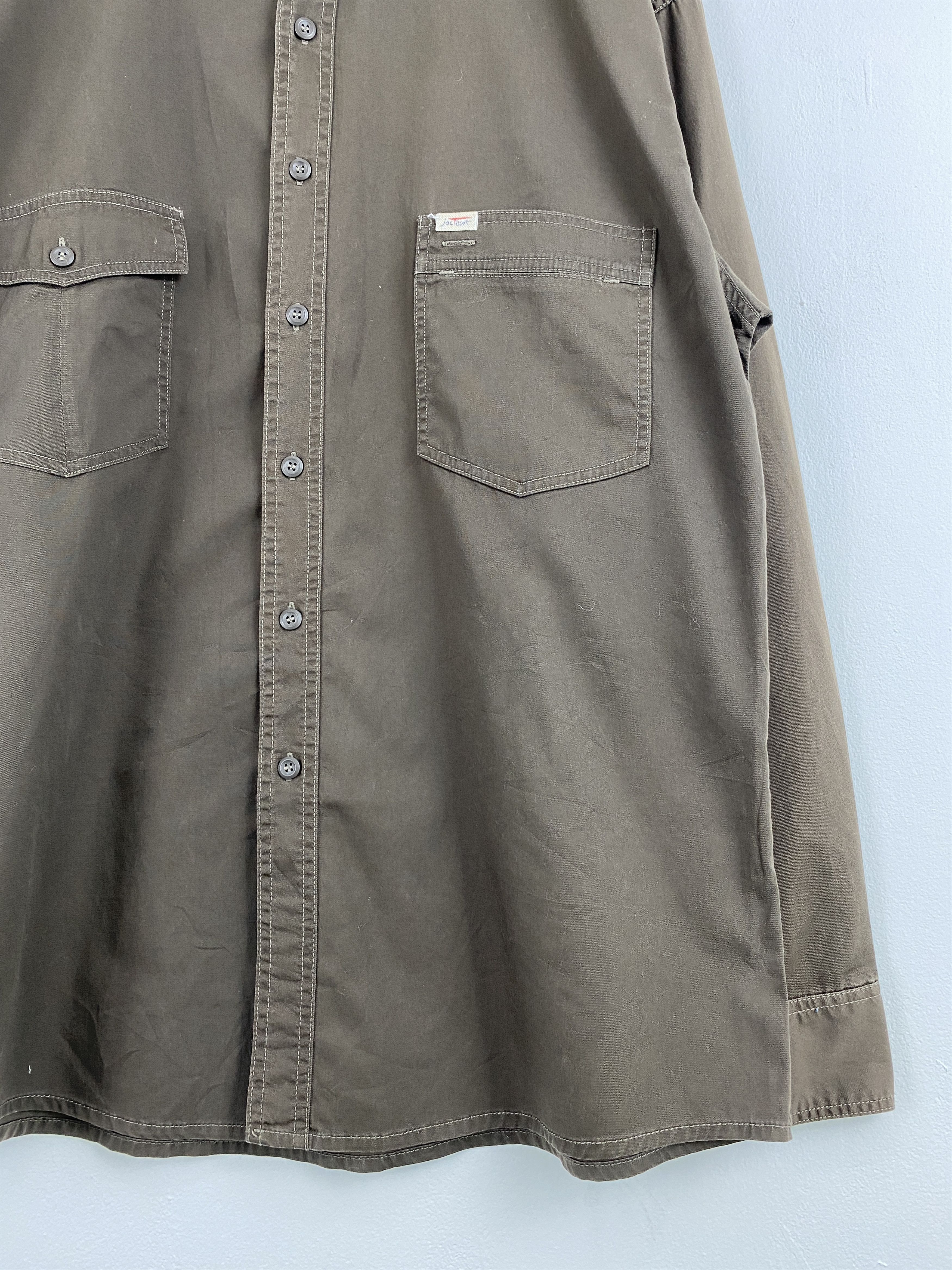 Flannel Vintage Jac Tissot Button Ups Brown Jacket JA0110 Size US XXL / EU 58 / 5 - 9 Thumbnail
