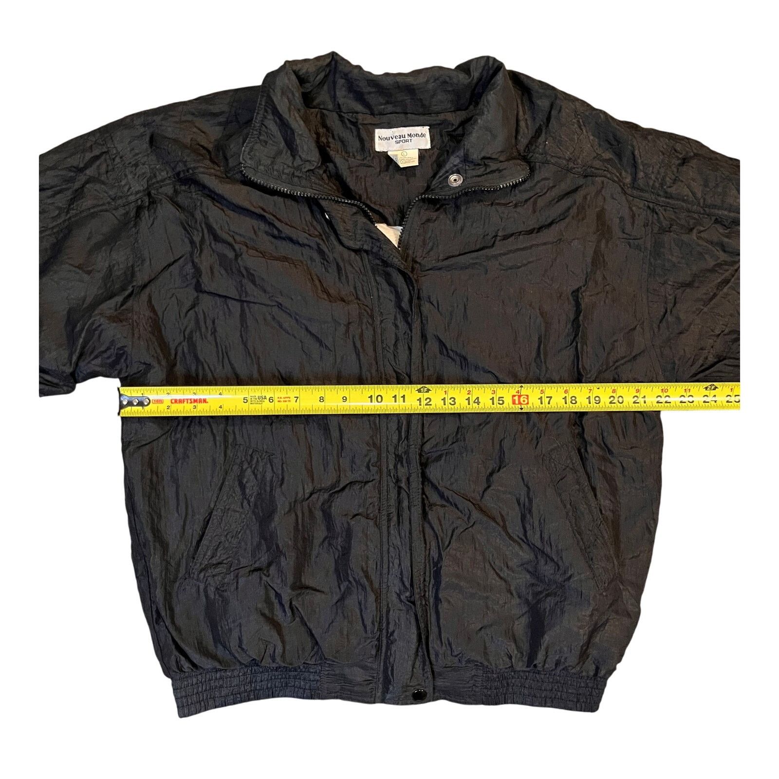Vintage Vintage 80s Windbreaker Jacker By Nouveau Monde Sport Size L / US 10 / IT 46 - 4 Thumbnail