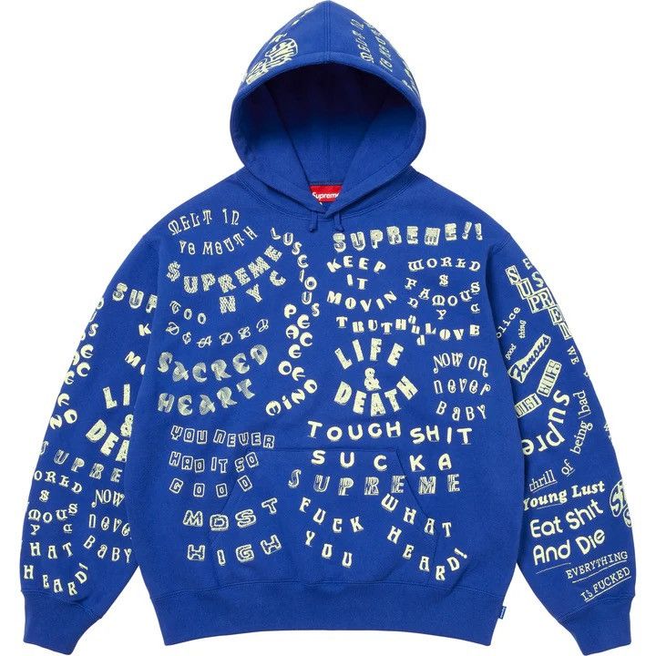 Supreme Supreme Too Deadly Hooded Sweatshirt Royal Size XXL Size US XXL / EU 58 / 5 - 4 Thumbnail