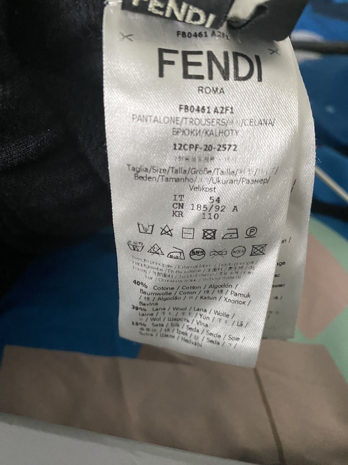Fendi Fendi Black Pants Size XXL Size US 38 / EU 54 - 4 Thumbnail