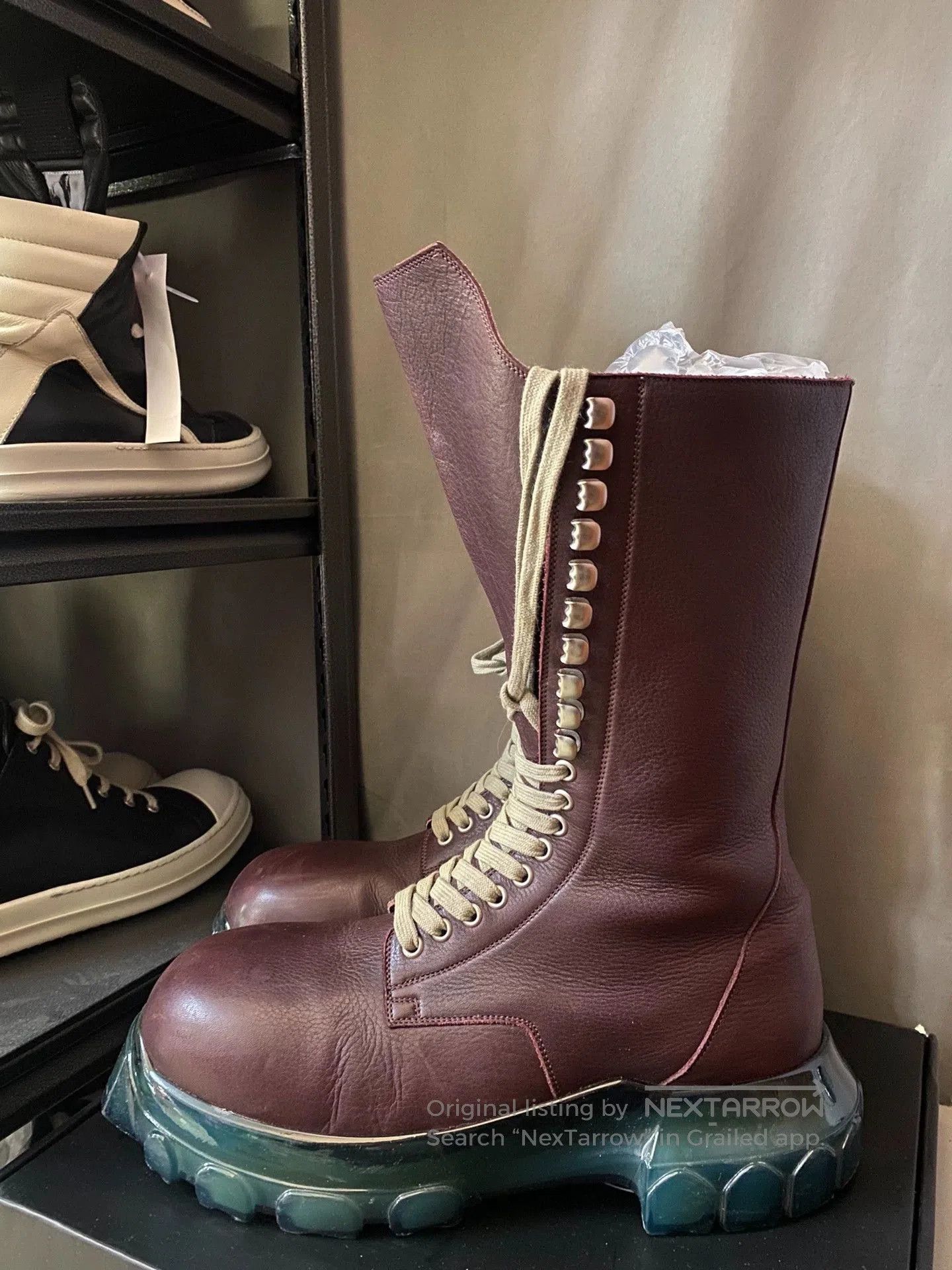 Rick Owens rick owens bozo octopus bottom boots size 43. Size US 10 / EU 43 - 1 Thumbnail