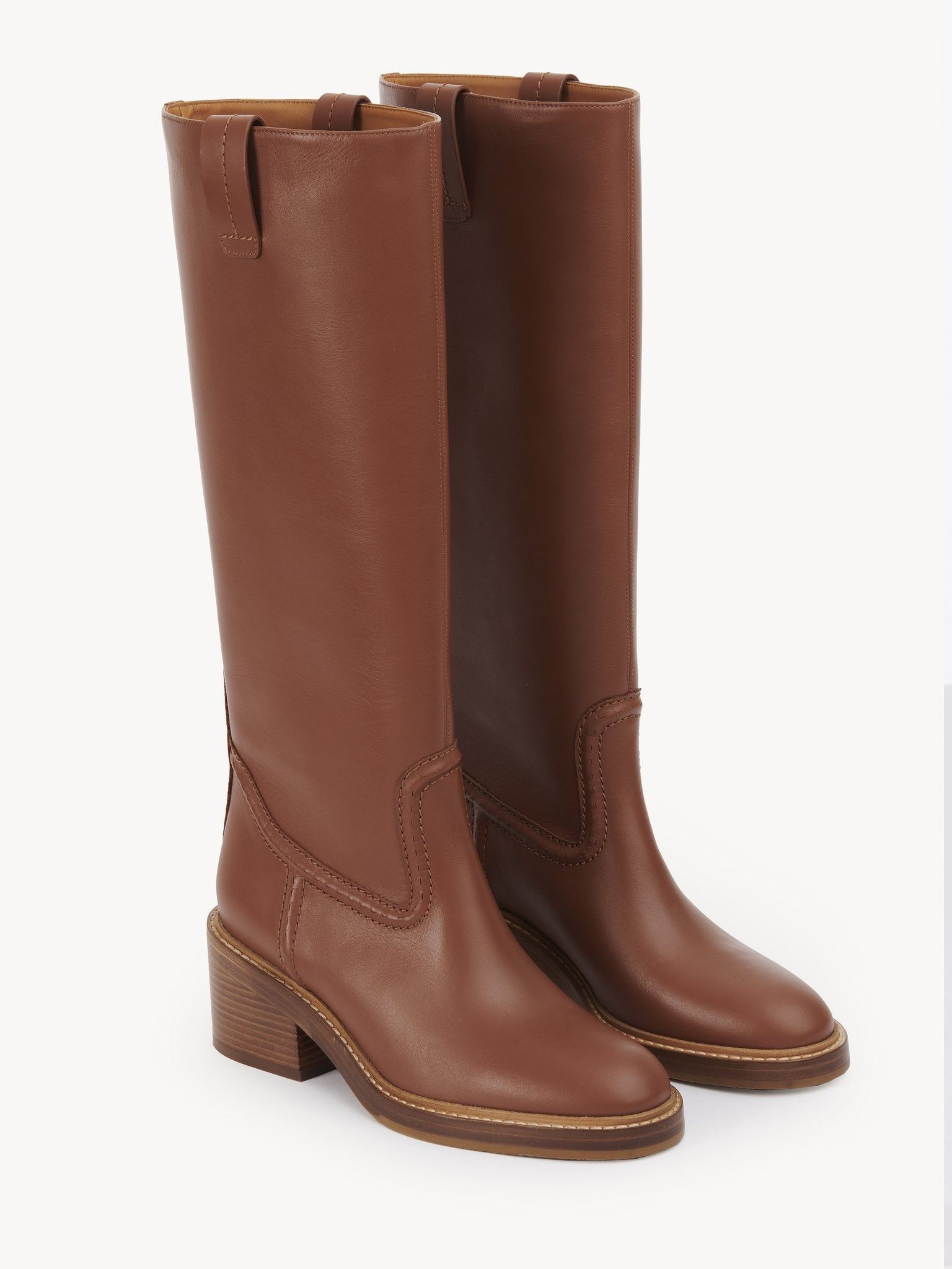 Chloe o1loc1c1024 Mallo Boots in Caramello Size US 9 / IT 39 - 5 Thumbnail