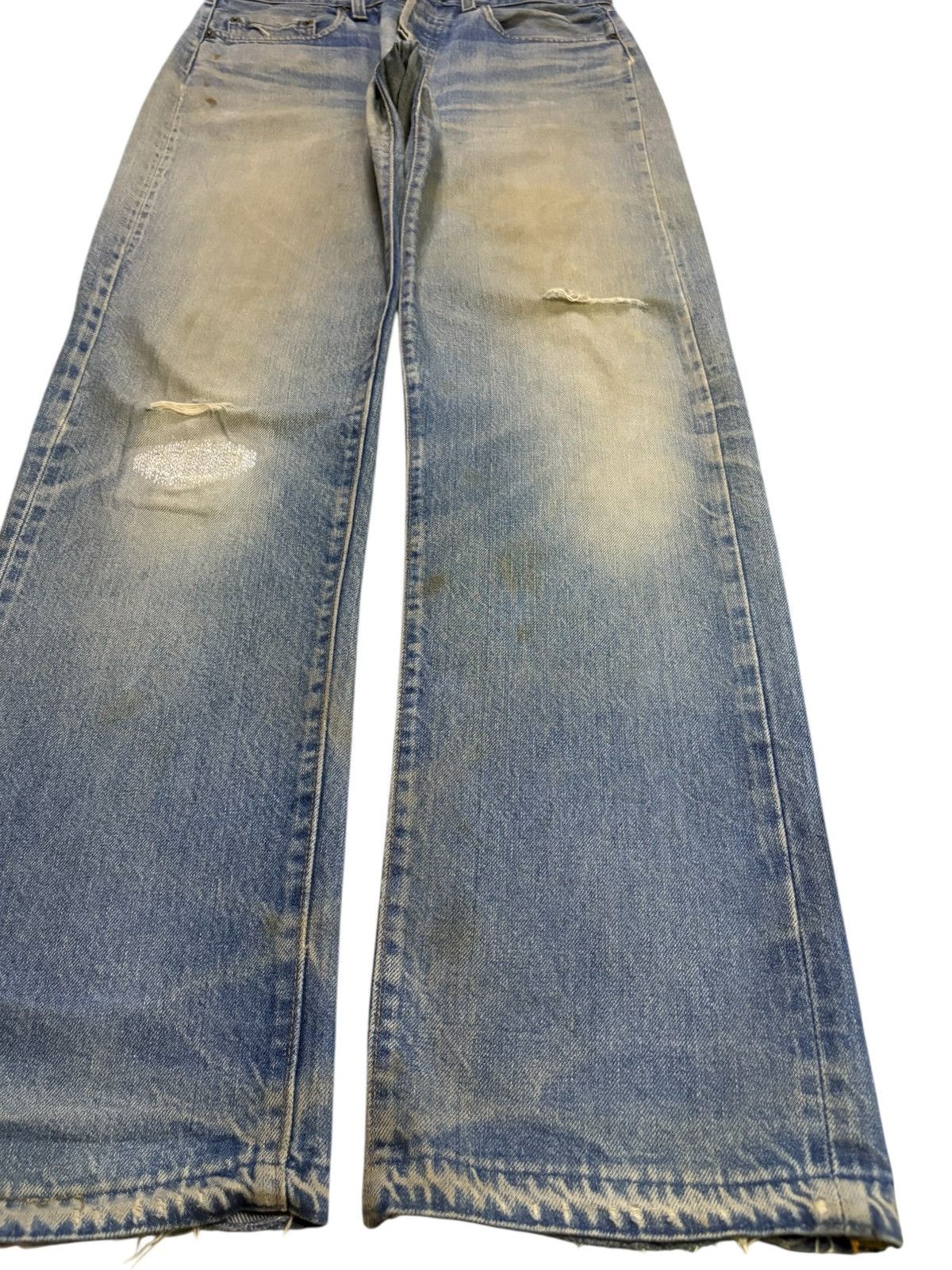 Levi's Vintage 80s Levis 501 Selvedge Mud Wash Jeans Button 524 Size US 32 / EU 48 - 9 Thumbnail