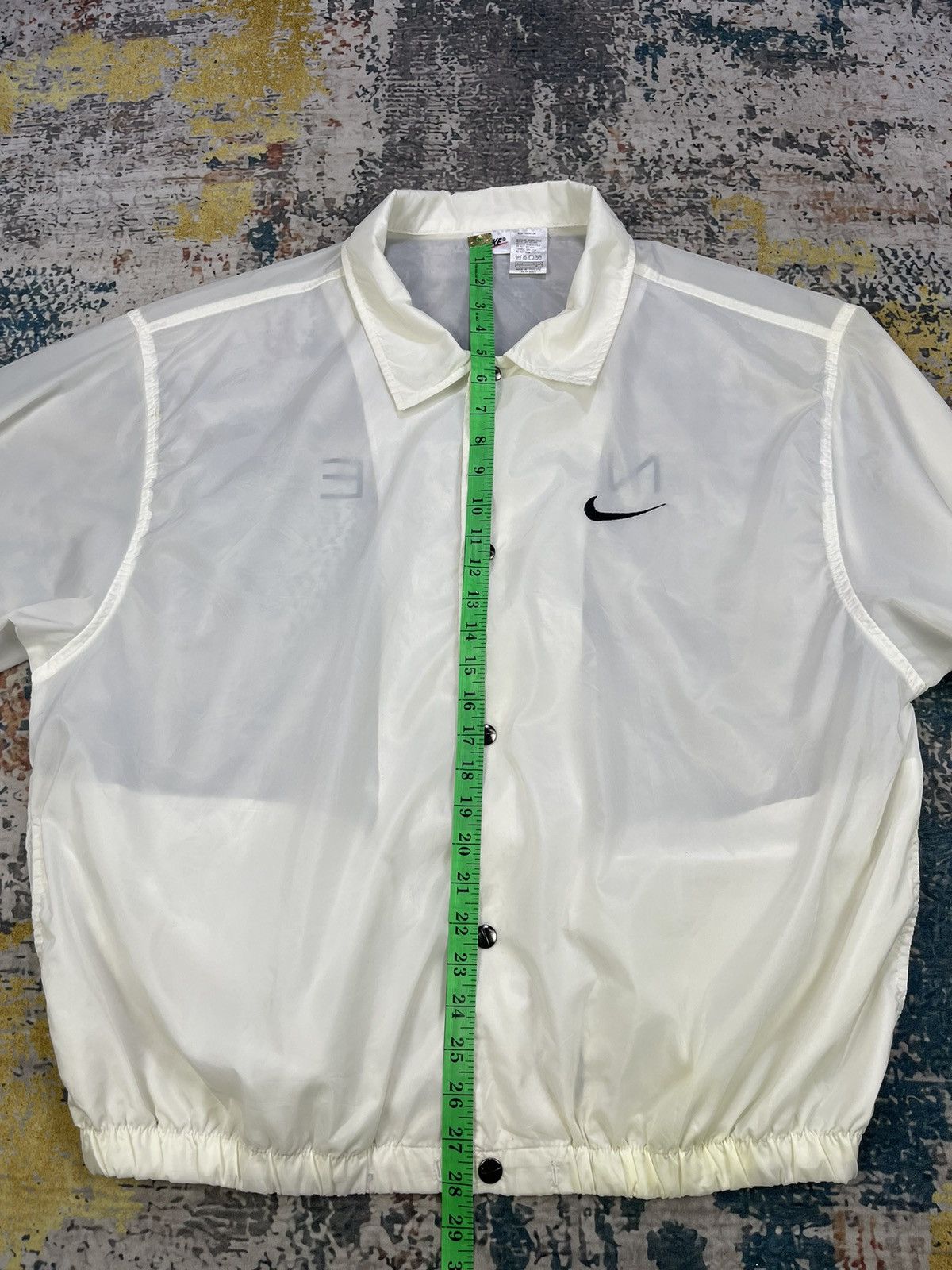 Nike Vtg 90s Nike Swoosh Back Spell Couch Jacket Size US L / EU 52-54 / 3 - 9 Thumbnail