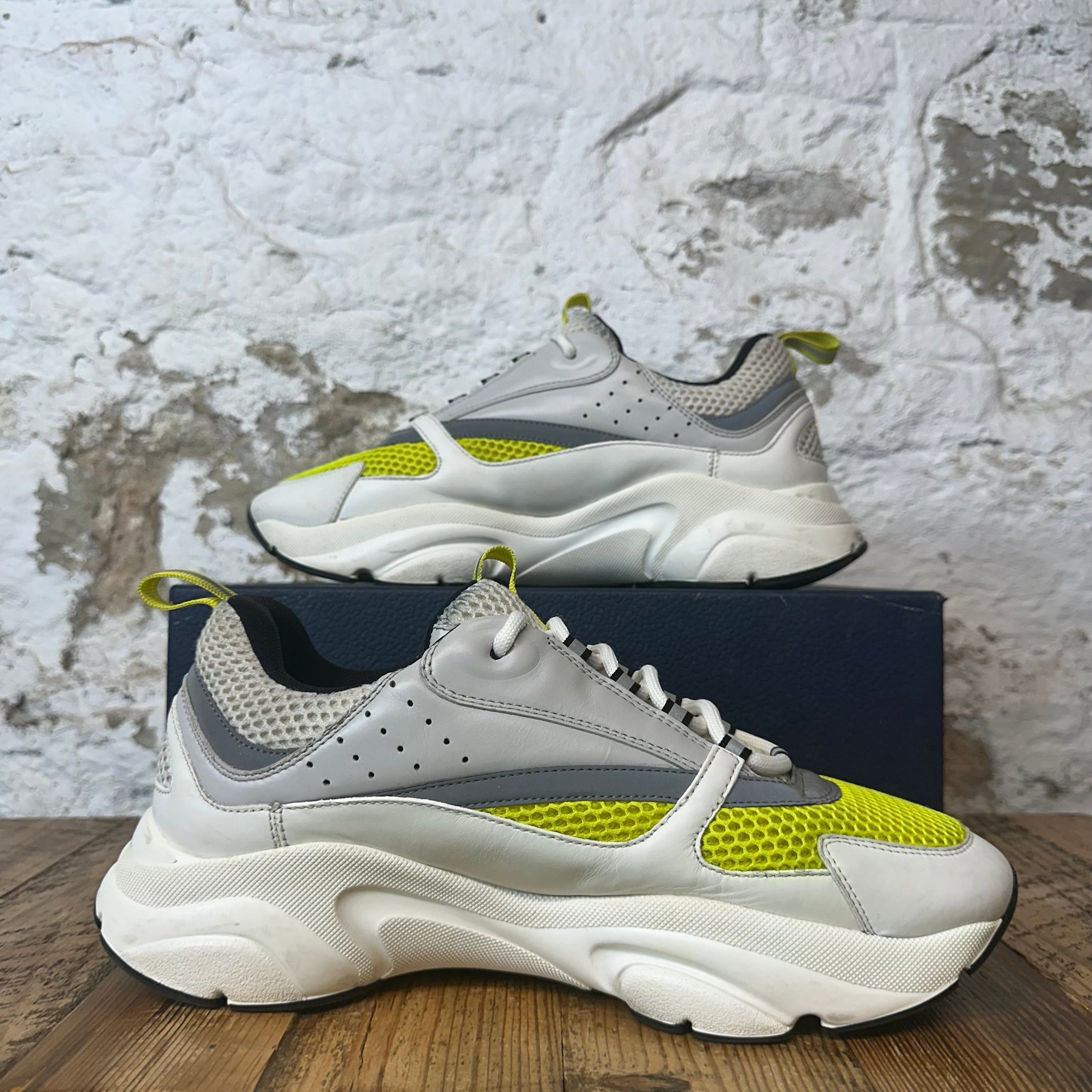 Dior Dior B22 Grey White Yellow Sneaker Sz 11 (44) Size US 11 / EU 44 - 2 Thumbnail