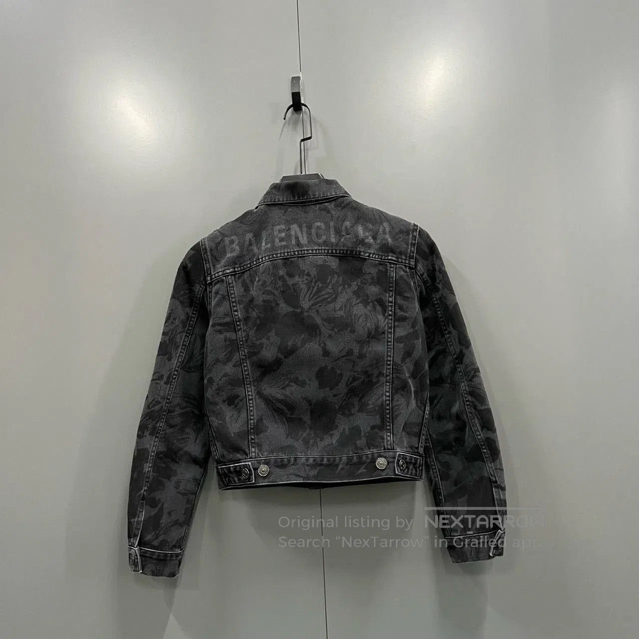 Balenciaga gray printed denim jacket by balenciaga. Size US S / EU 44-46 / 1 - 2 Thumbnail